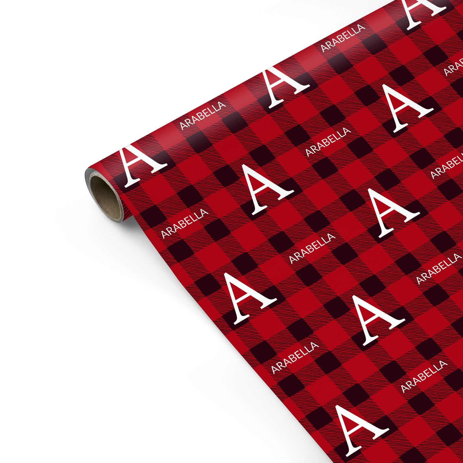 Tartan Christmas Personalised Personalised Gift Wrap