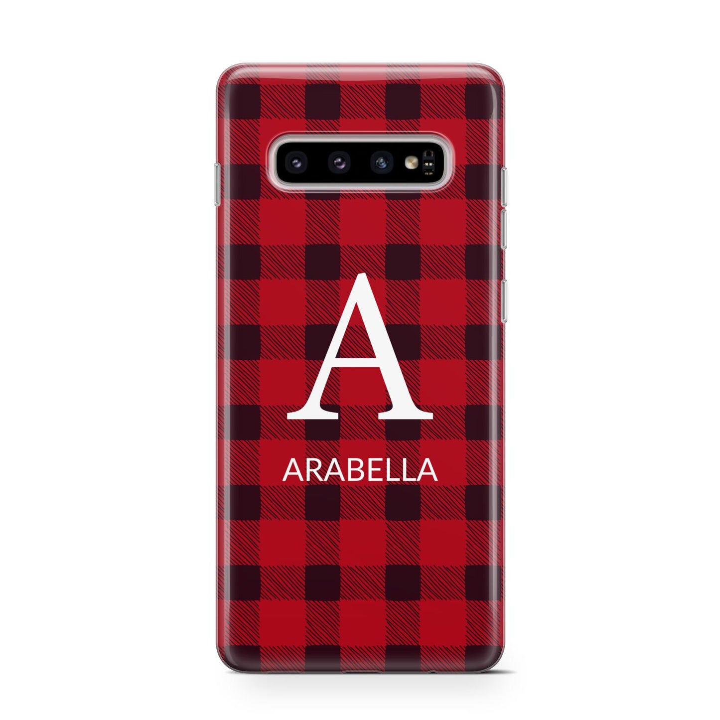 Tartan Christmas Personalised Protective Samsung Galaxy Case