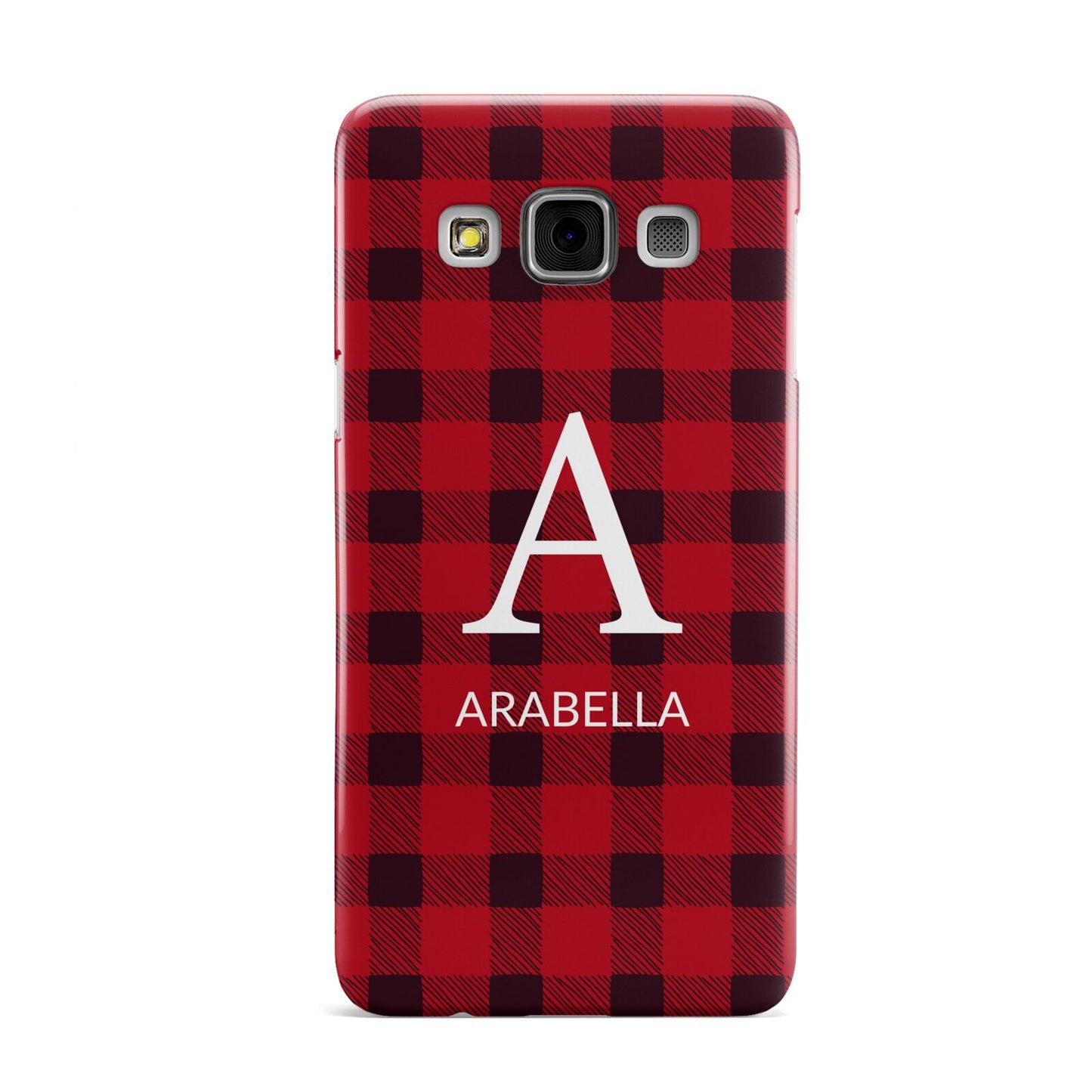 Tartan Christmas Personalised Samsung Galaxy A3 Case