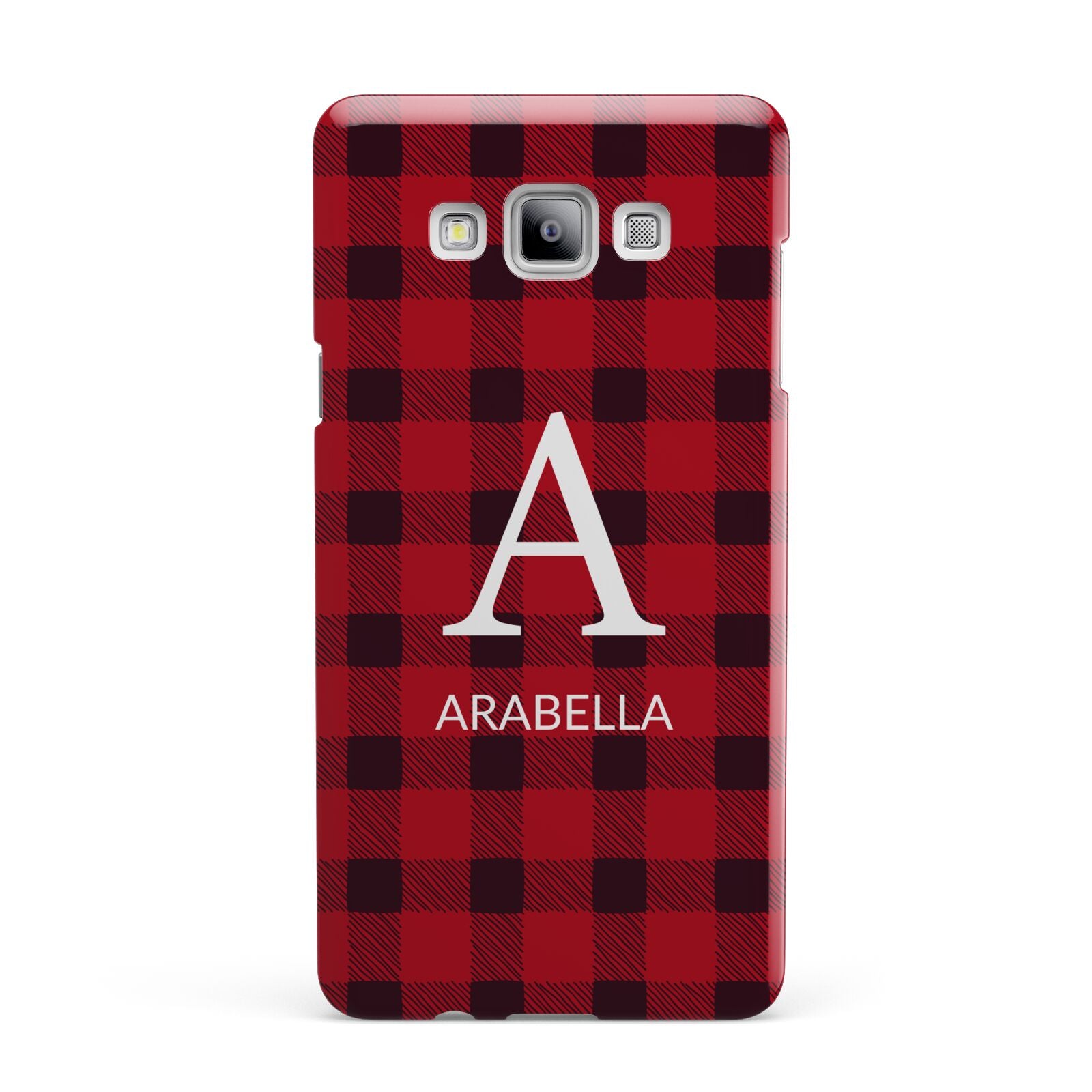 Tartan Christmas Personalised Samsung Galaxy A7 2015 Case