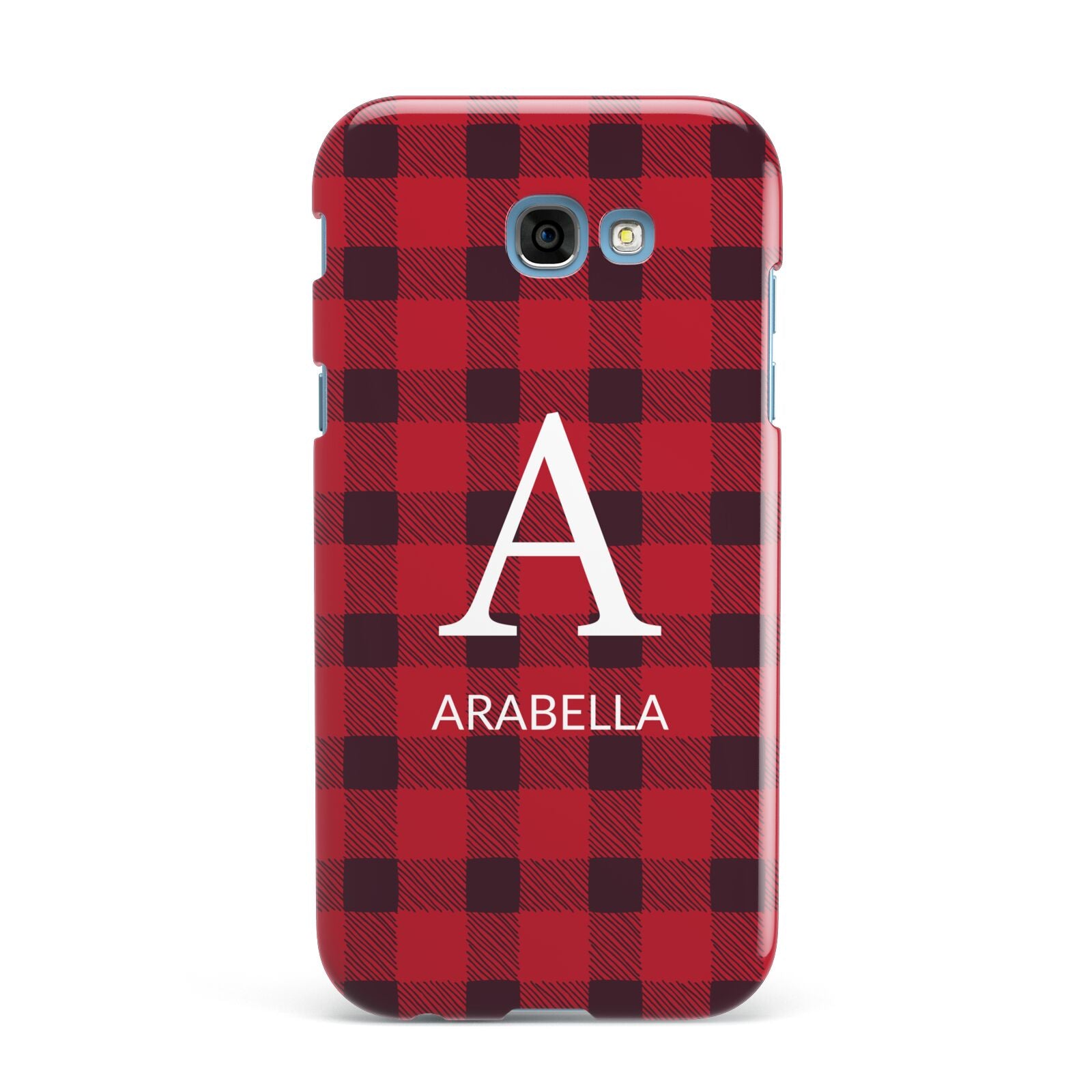 Tartan Christmas Personalised Samsung Galaxy A7 2017 Case