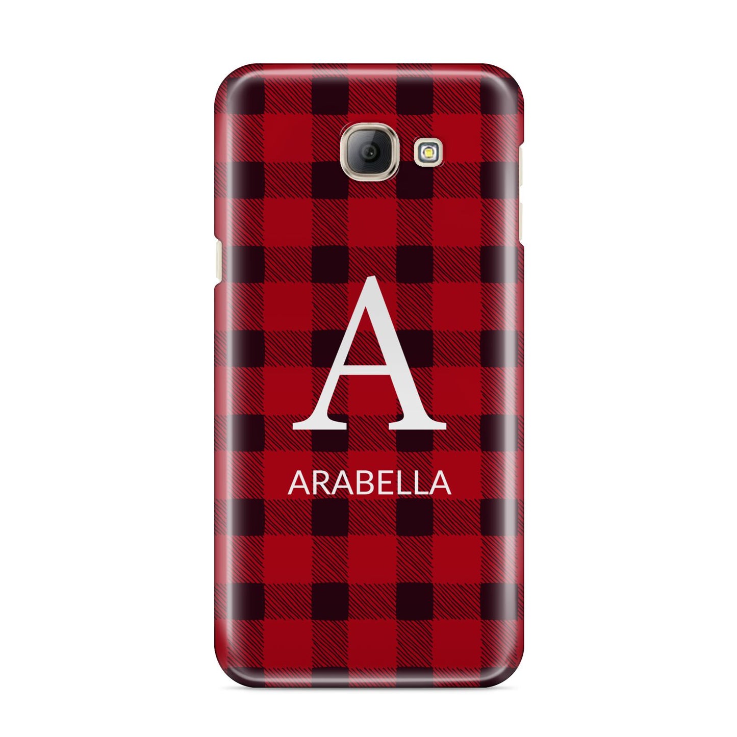 Tartan Christmas Personalised Samsung Galaxy A8 2016 Case