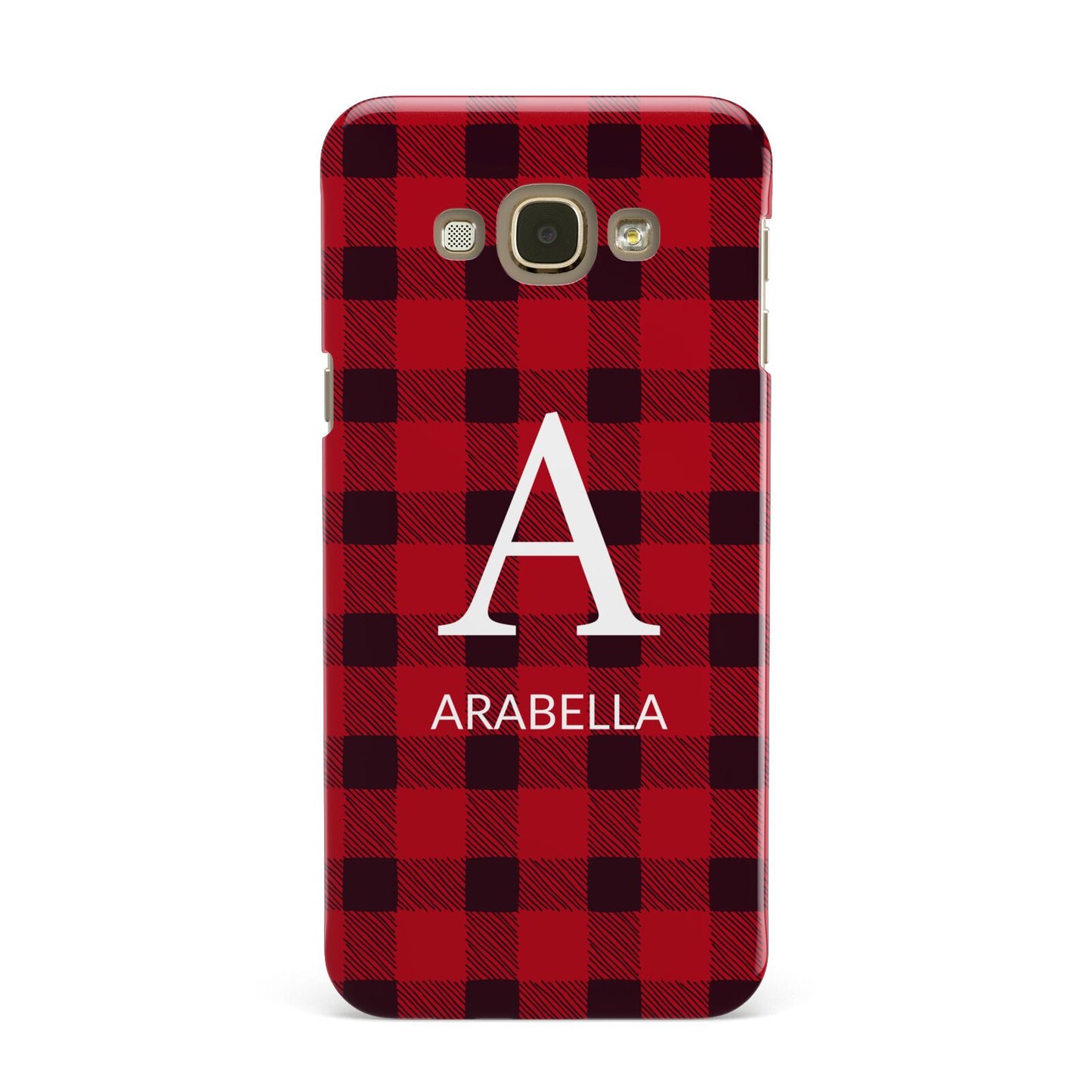 Tartan Christmas Personalised Samsung Galaxy A8 Case