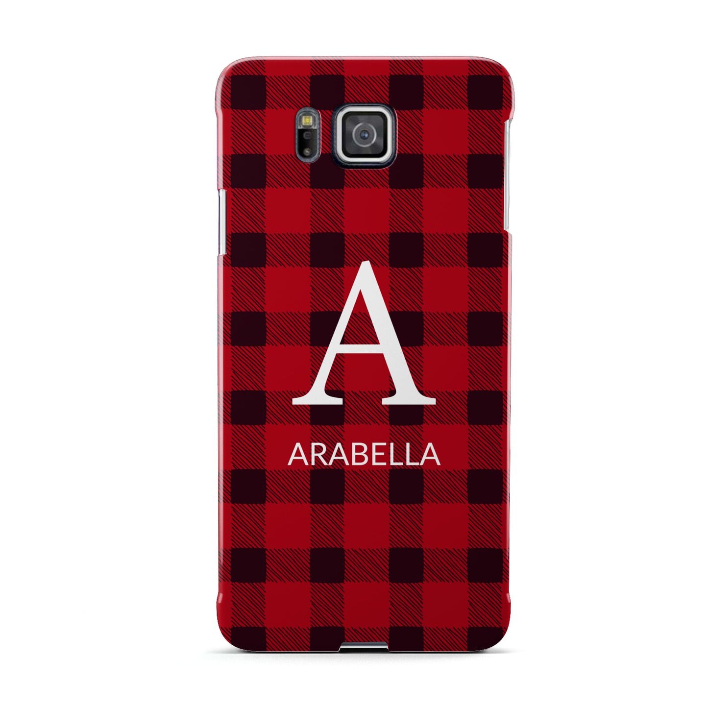 Tartan Christmas Personalised Samsung Galaxy Alpha Case