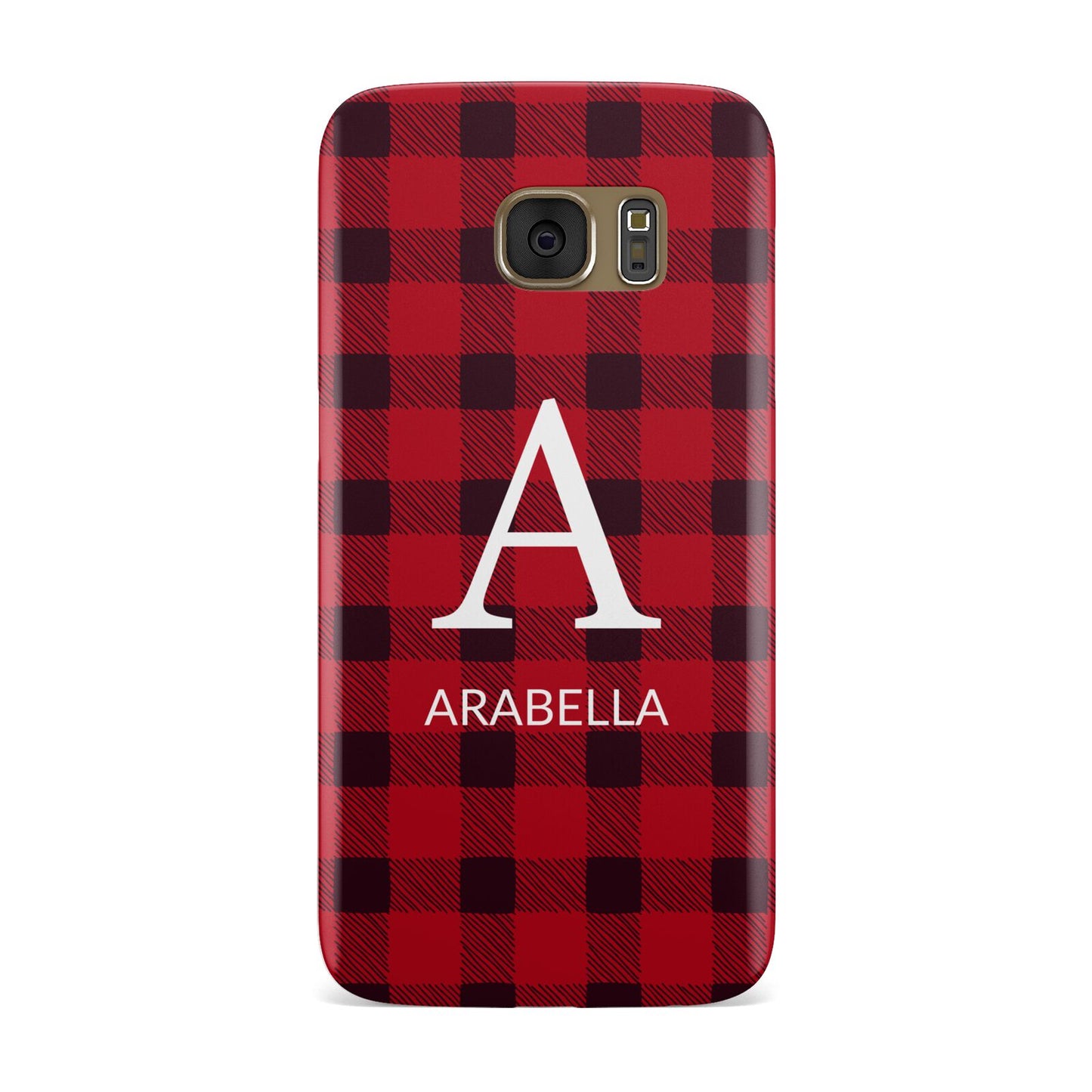 Tartan Christmas Personalised Samsung Galaxy Case