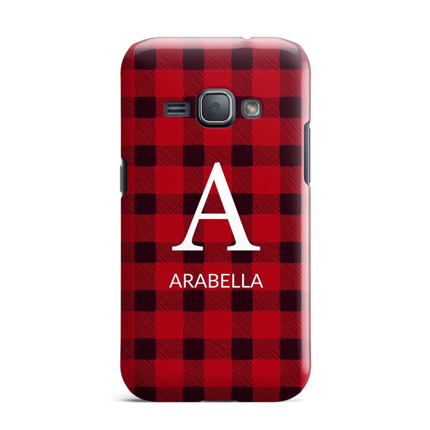 Tartan Christmas Personalised Samsung Galaxy J1 2016 Case