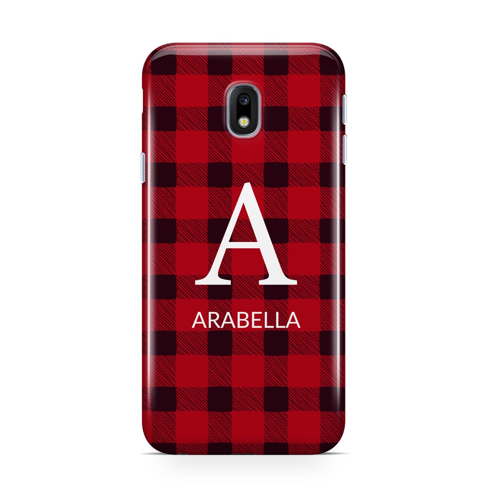 Tartan Christmas Personalised Samsung Galaxy J3 2017 Case