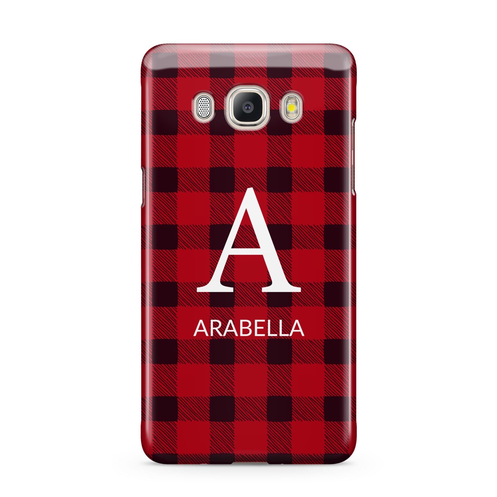 Tartan Christmas Personalised Samsung Galaxy J5 2016 Case