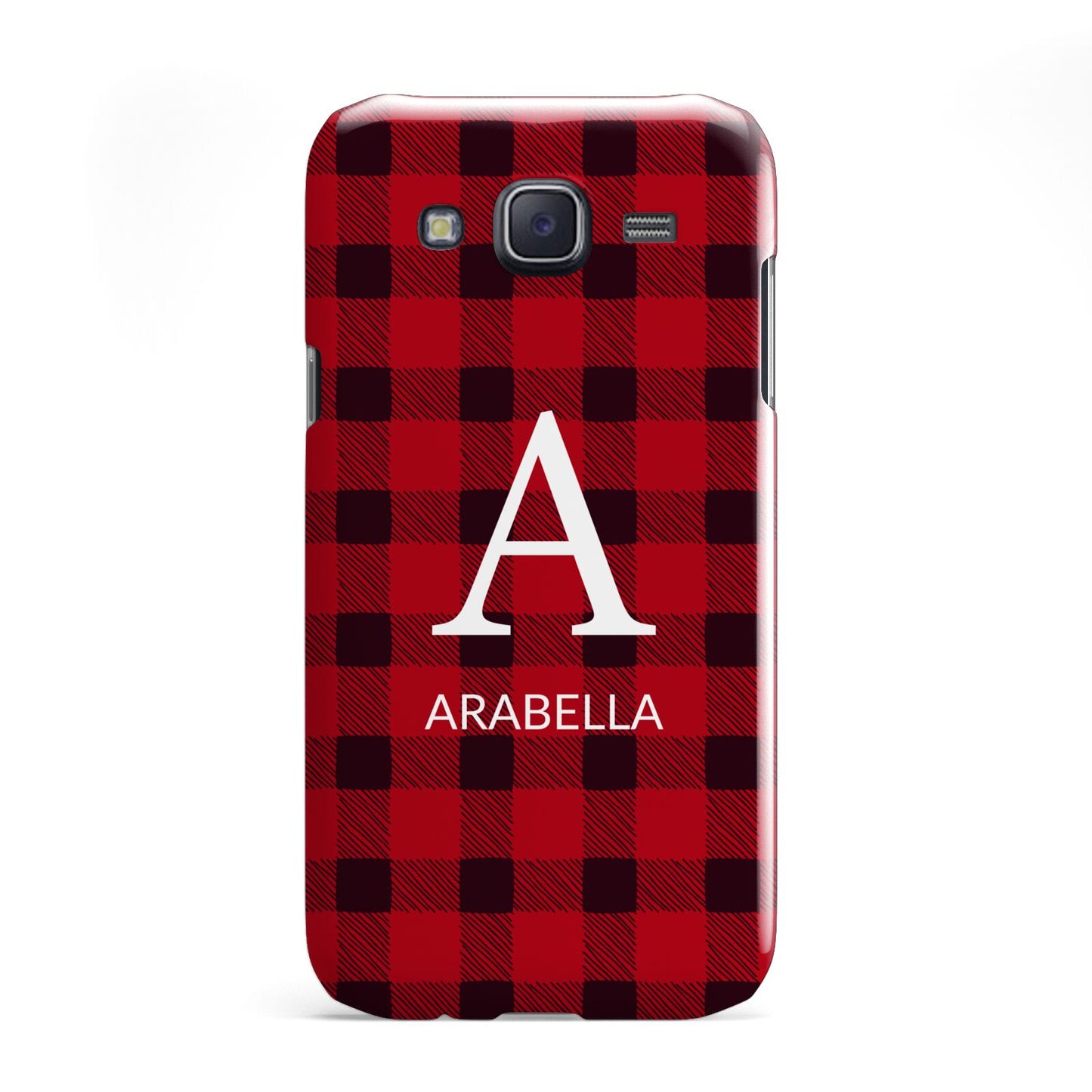 Tartan Christmas Personalised Samsung Galaxy J5 Case