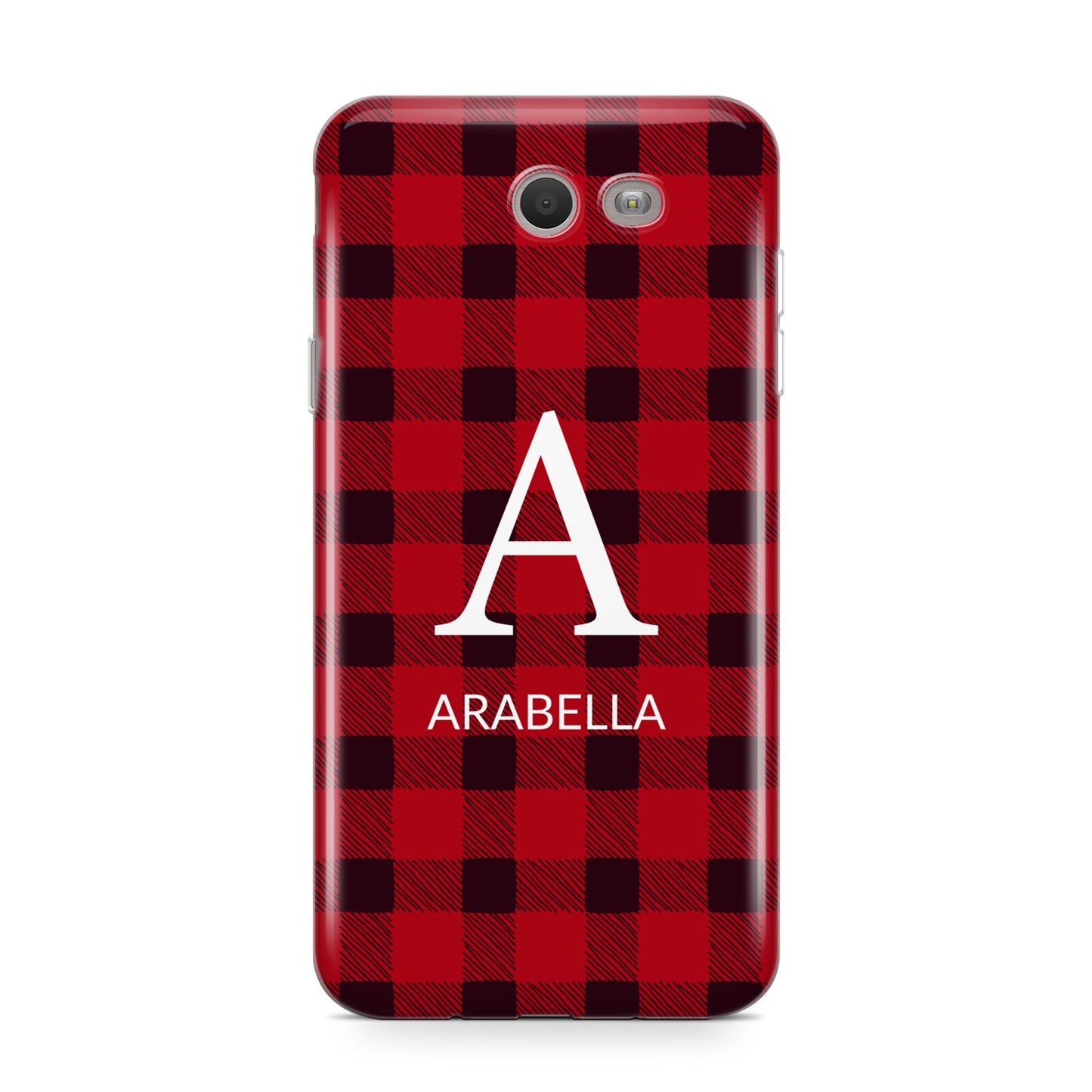 Tartan Christmas Personalised Samsung Galaxy J7 2017 Case