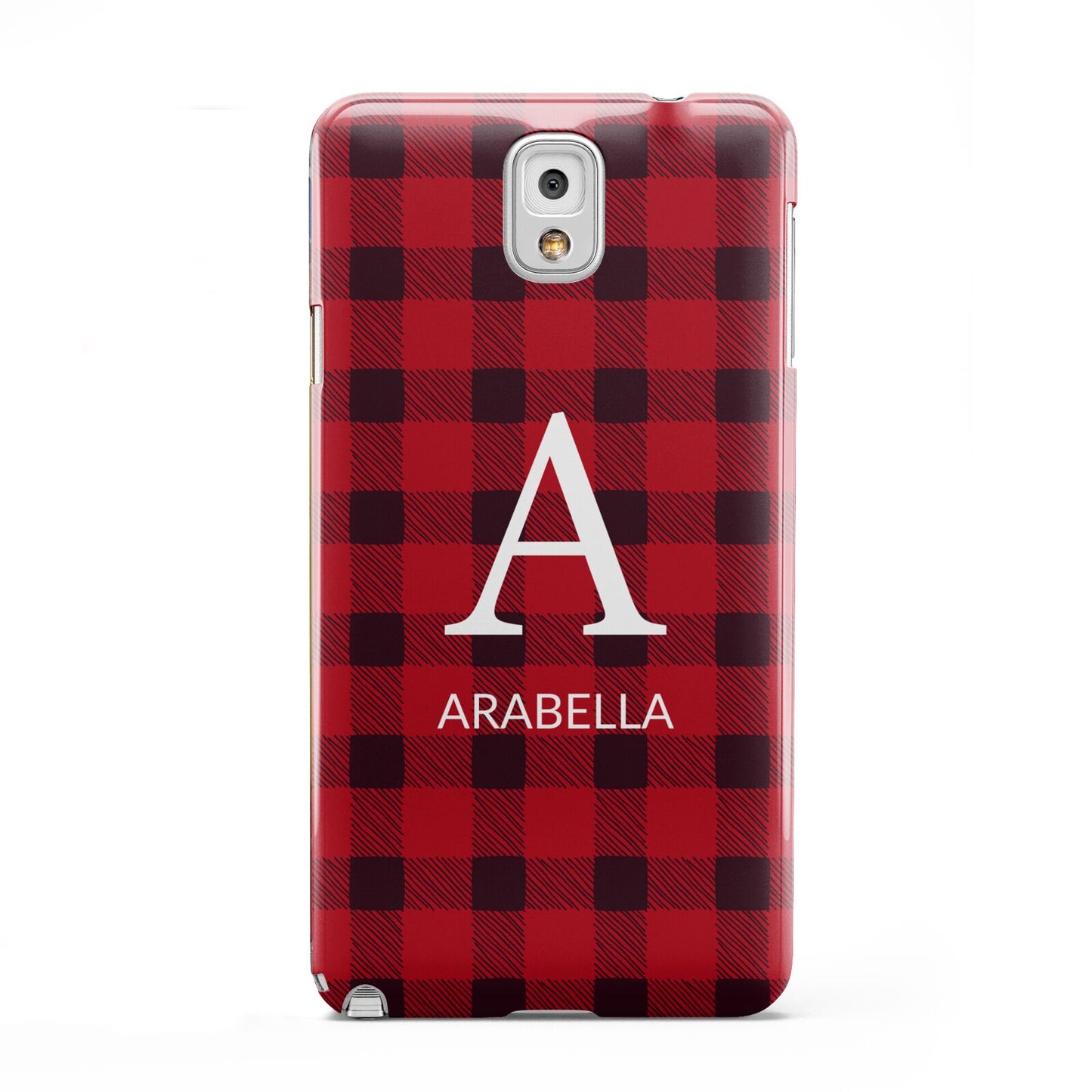 Tartan Christmas Personalised Samsung Galaxy Note 3 Case