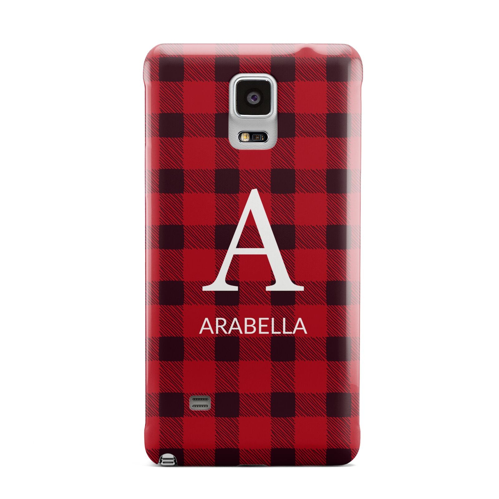 Tartan Christmas Personalised Samsung Galaxy Note 4 Case