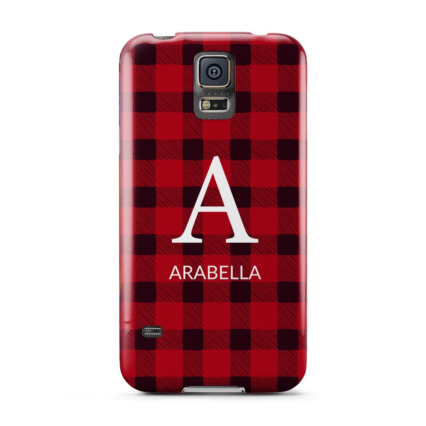 Tartan Christmas Personalised Samsung Galaxy S5 Case