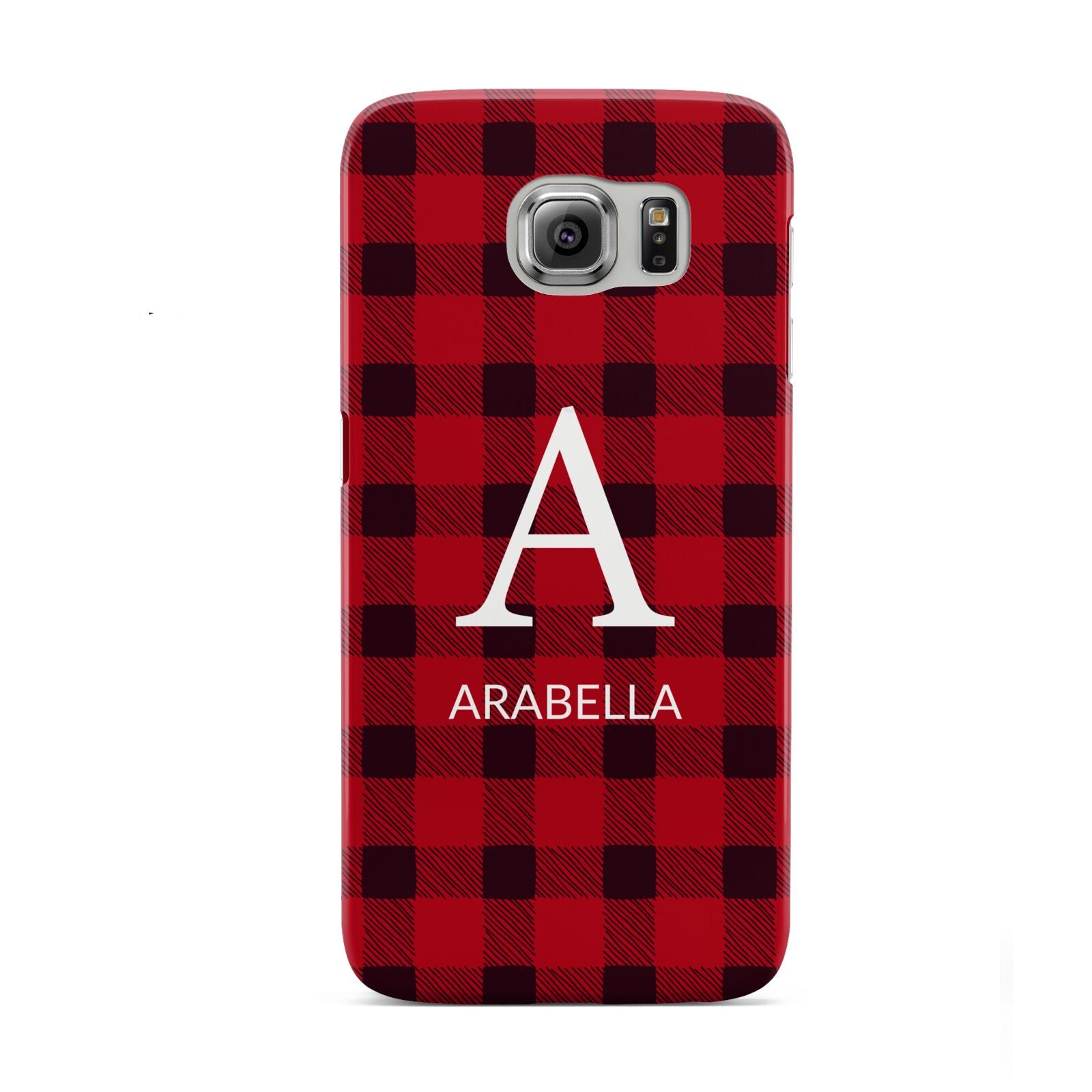 Tartan Christmas Personalised Samsung Galaxy S6 Case