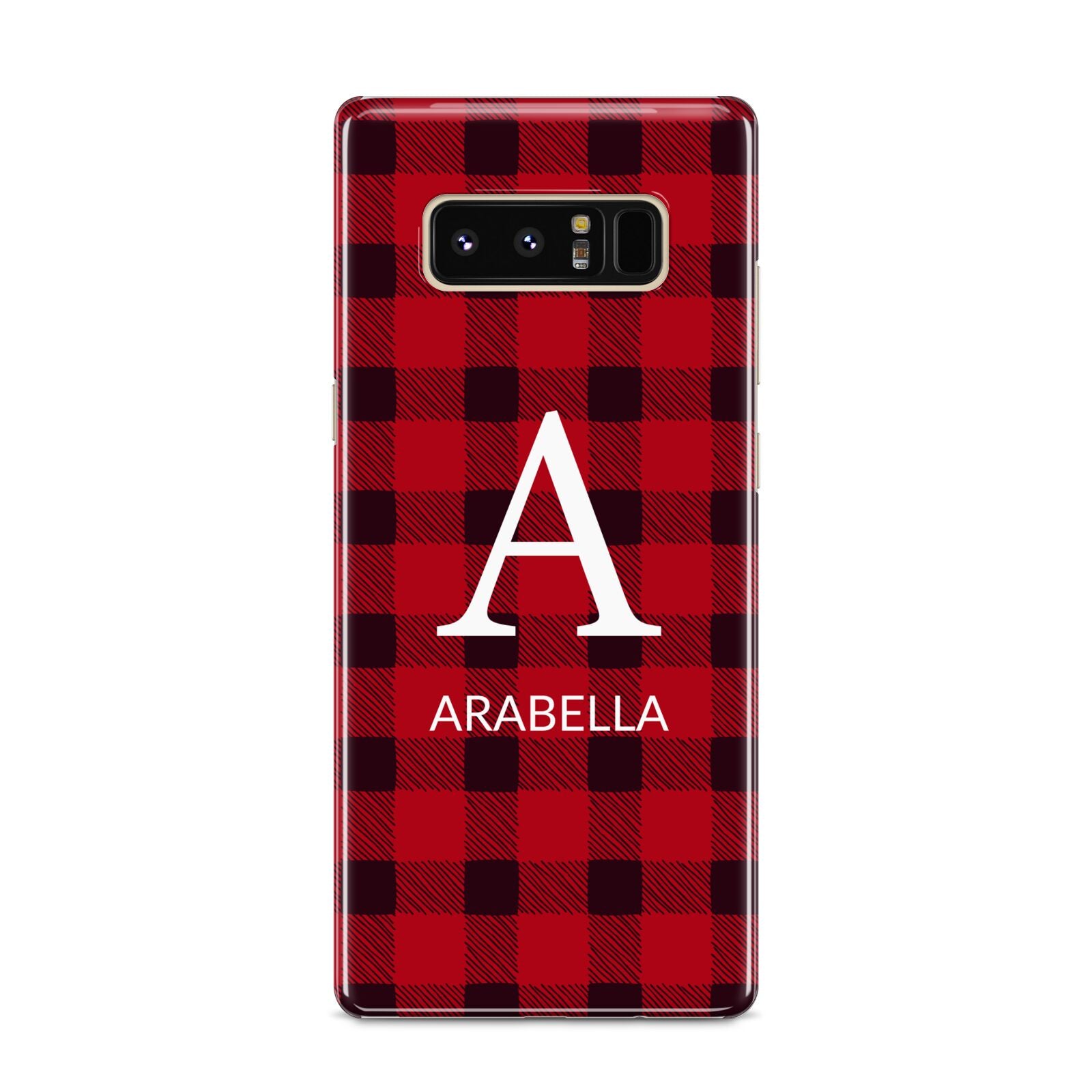 Tartan Christmas Personalised Samsung Galaxy S8 Case