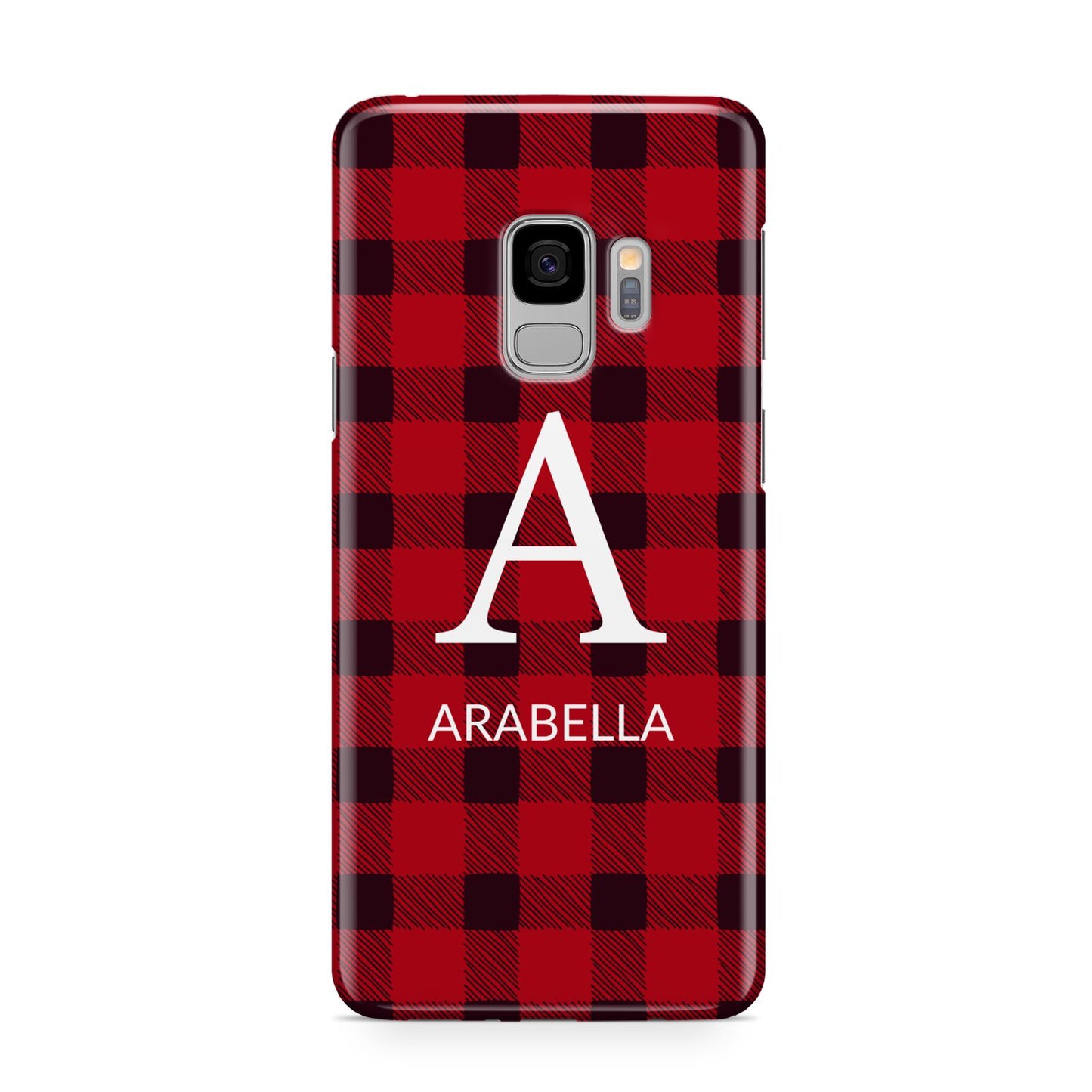 Tartan Christmas Personalised Samsung Galaxy S9 Case