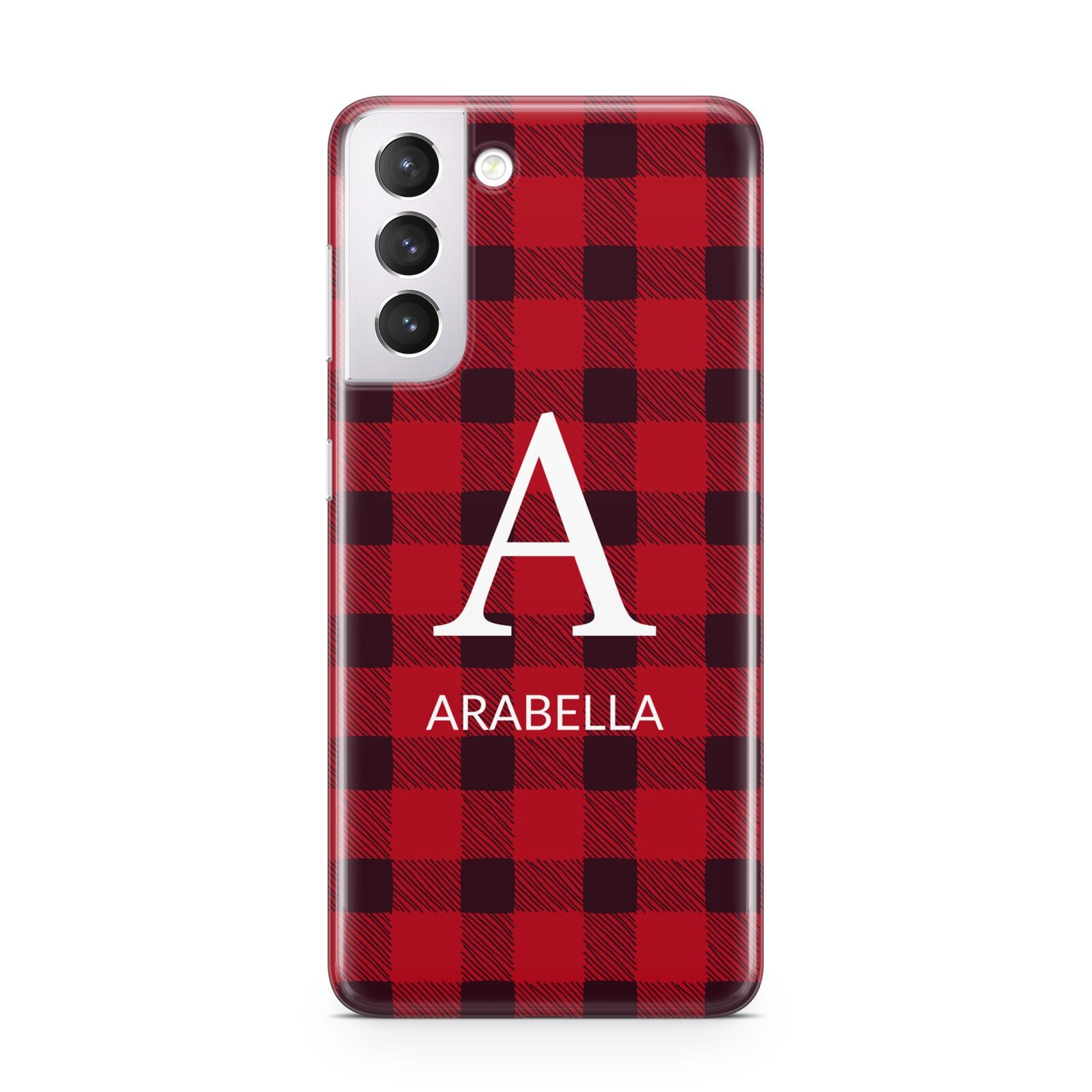 Tartan Christmas Personalised Samsung S21 Case