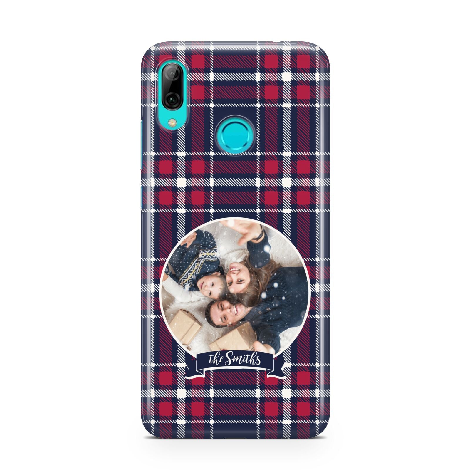 Tartan Christmas Photo Personalised Huawei P Smart 2019 Case