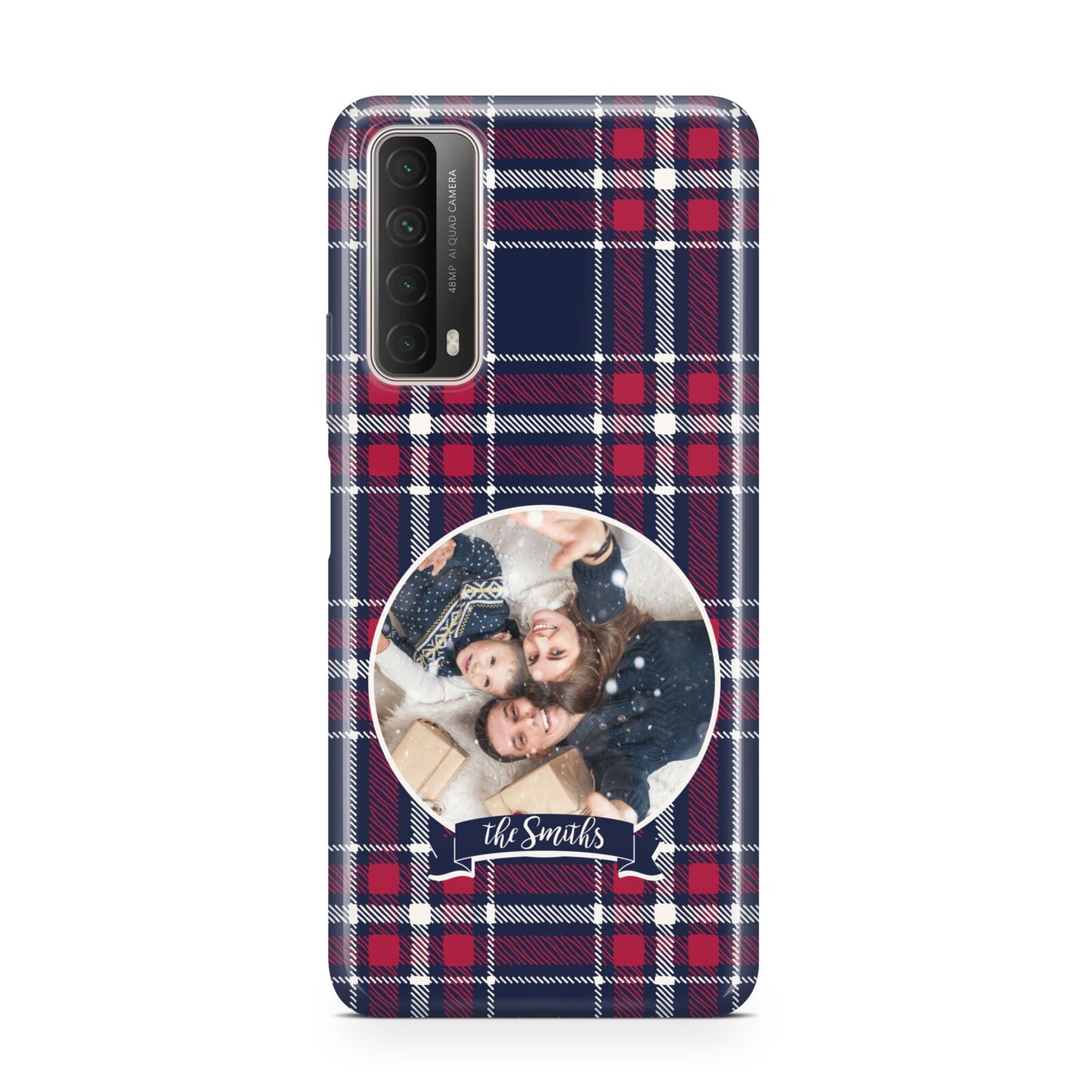 Tartan Christmas Photo Personalised Huawei P Smart 2021