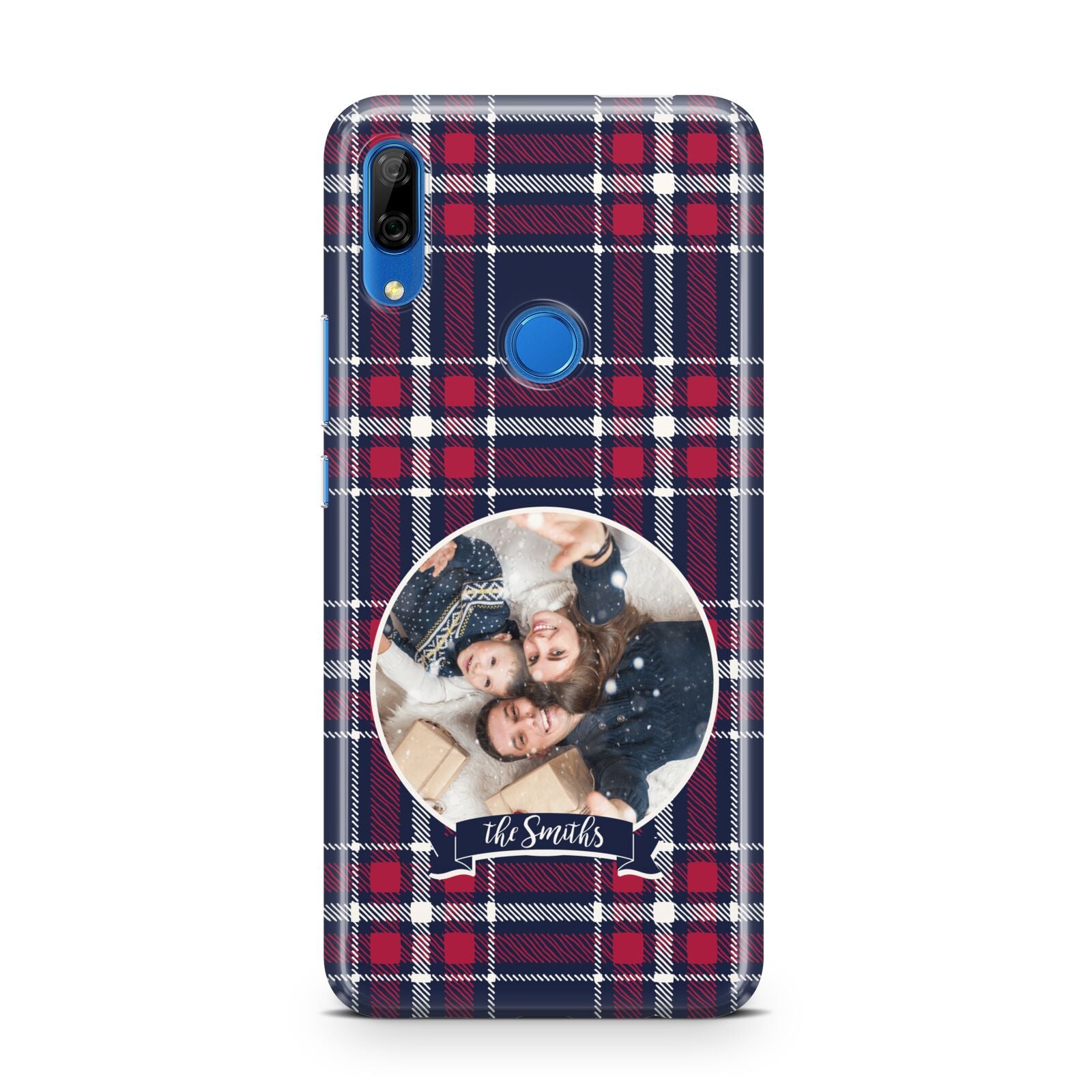 Tartan Christmas Photo Personalised Huawei P Smart Z