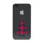 Tartan Christmas Tree Personalised Apple iPhone 4s Case