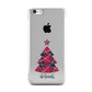Tartan Christmas Tree Personalised Apple iPhone 5c Case