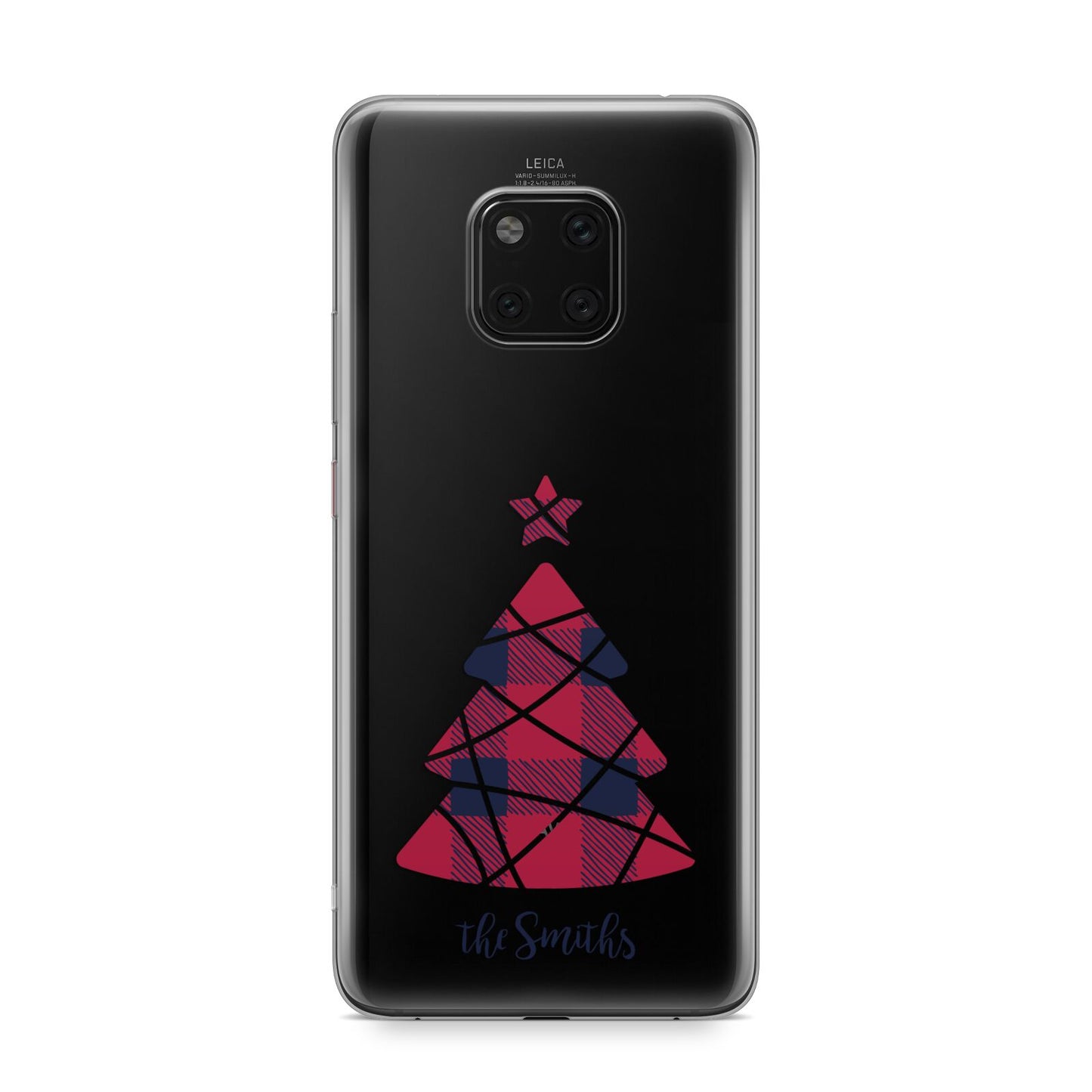 Tartan Christmas Tree Personalised Huawei Mate 20 Pro Phone Case