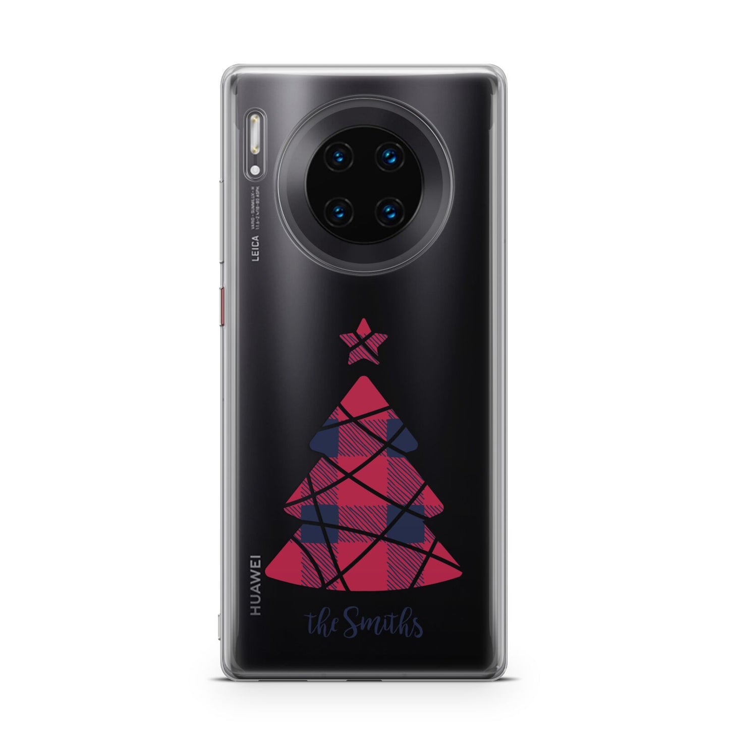 Tartan Christmas Tree Personalised Huawei Mate 30 Pro Phone Case