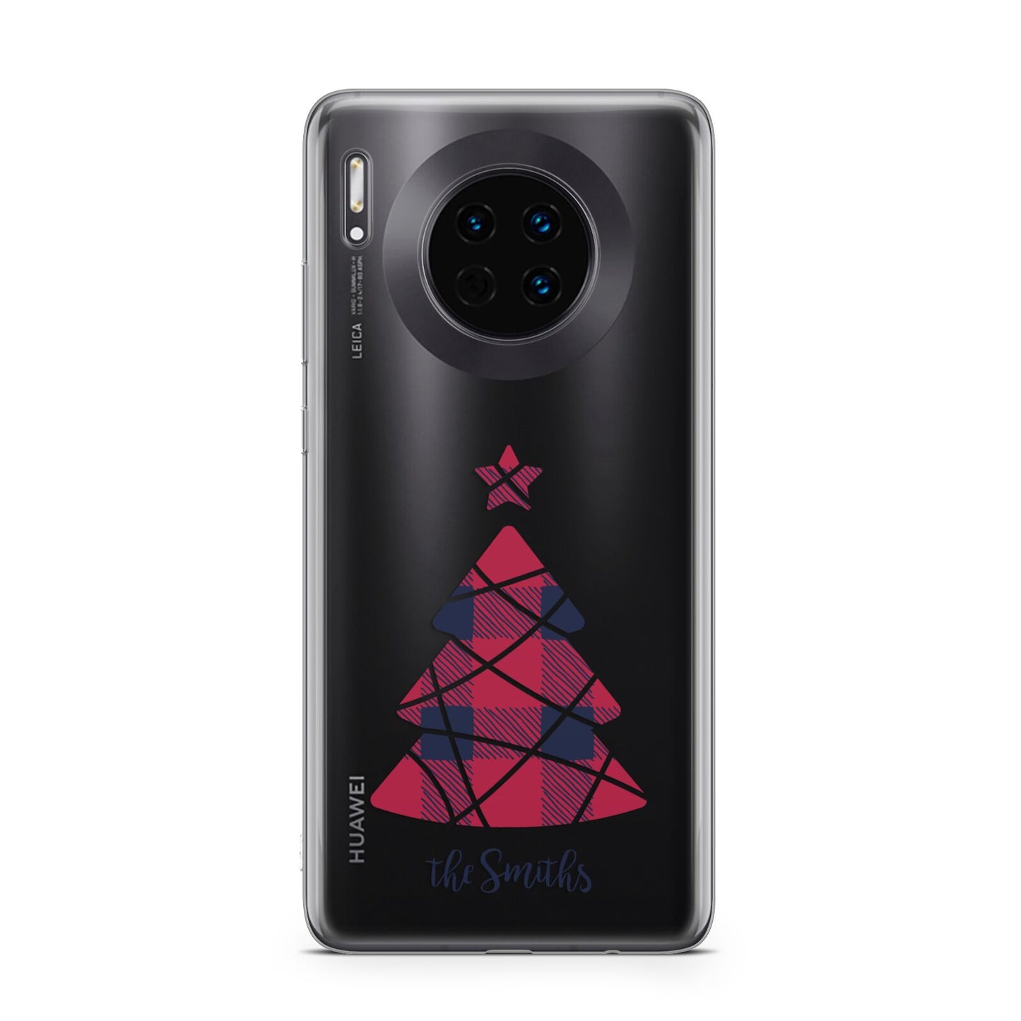 Tartan Christmas Tree Personalised Huawei Mate 30