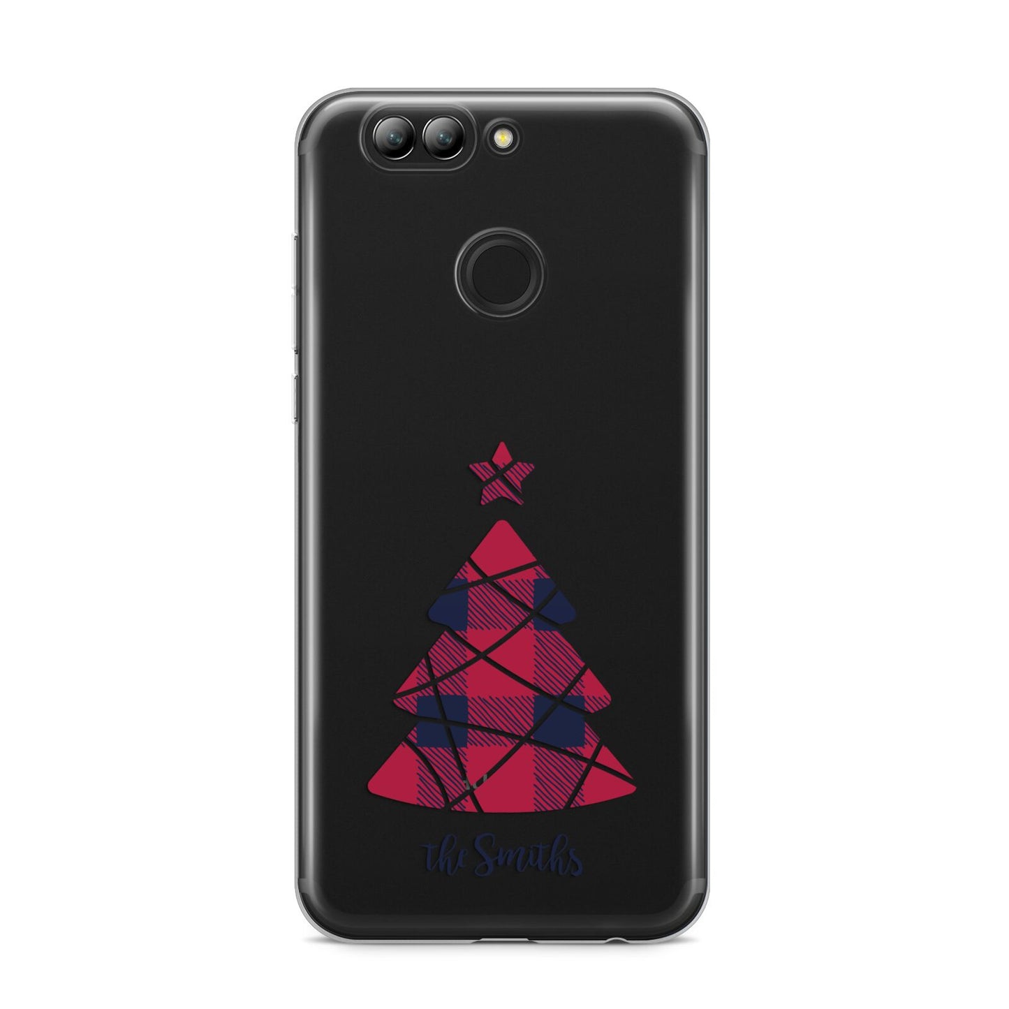 Tartan Christmas Tree Personalised Huawei Nova 2s Phone Case