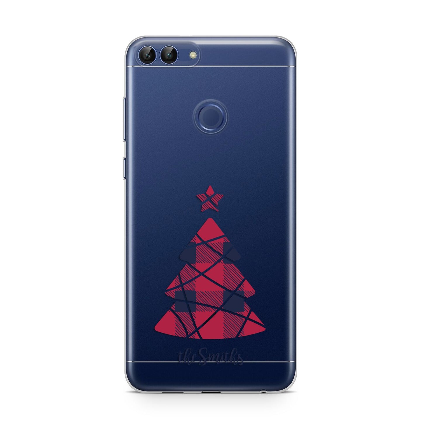 Tartan Christmas Tree Personalised Huawei P Smart Case