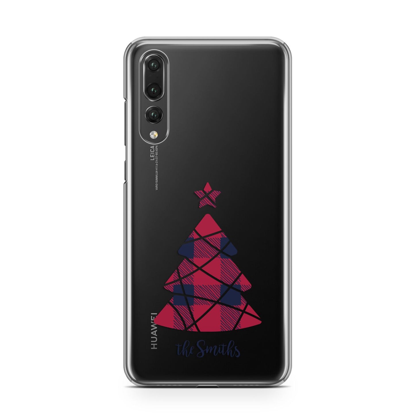 Tartan Christmas Tree Personalised Huawei P20 Pro Phone Case