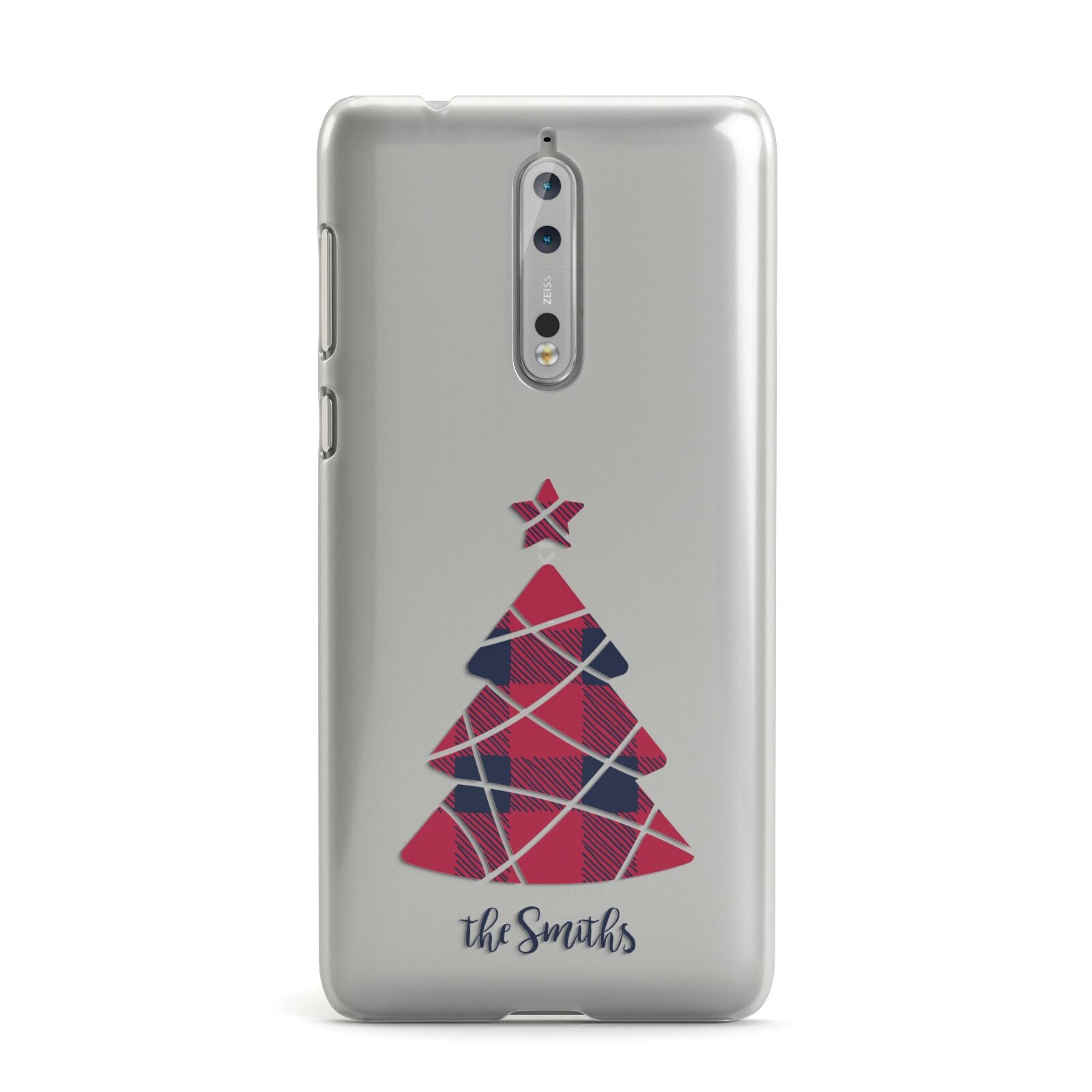 Tartan Christmas Tree Personalised Nokia Case