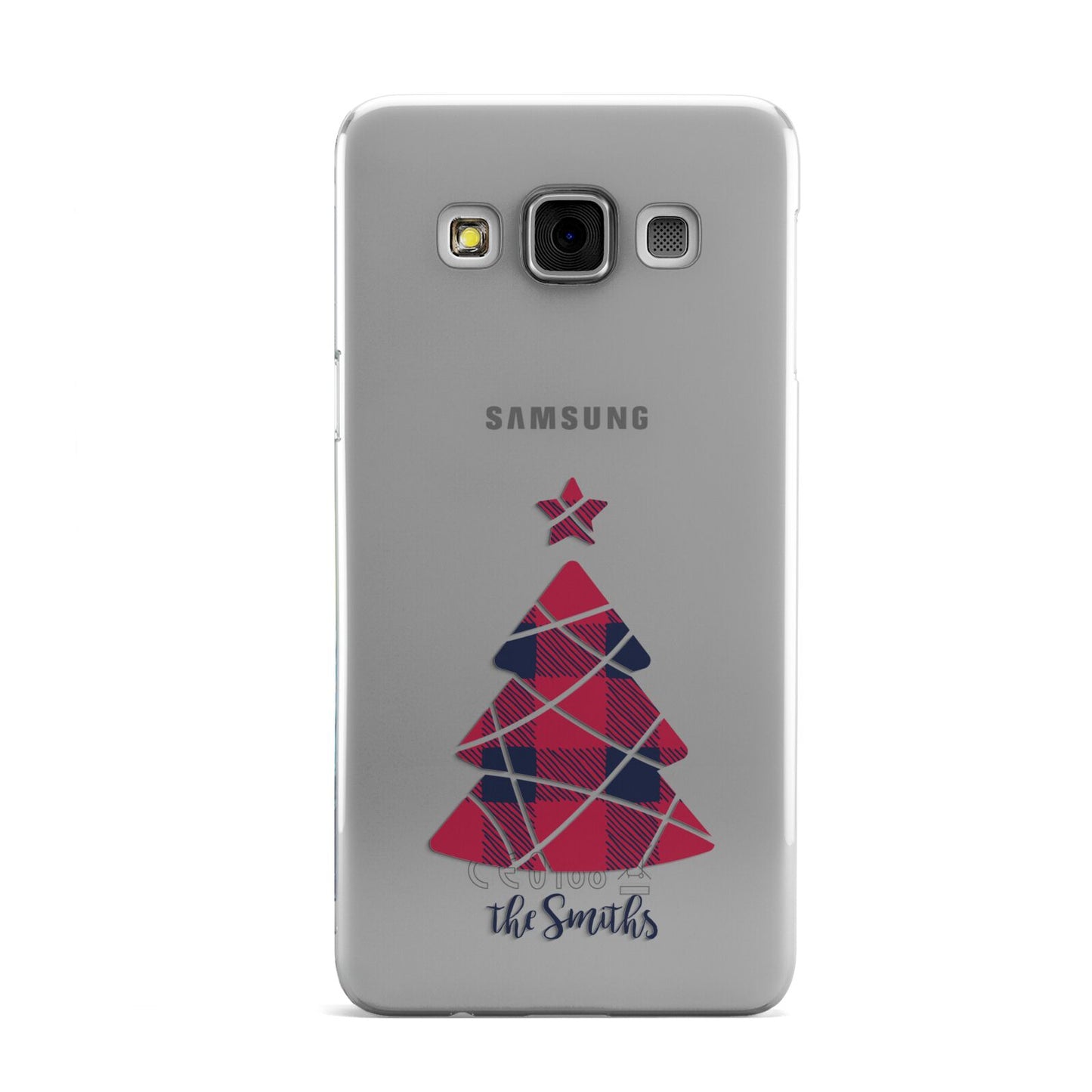 Tartan Christmas Tree Personalised Samsung Galaxy A3 Case