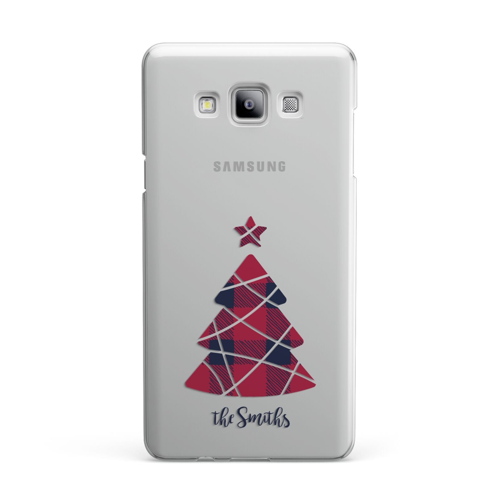 Tartan Christmas Tree Personalised Samsung Galaxy A7 2015 Case