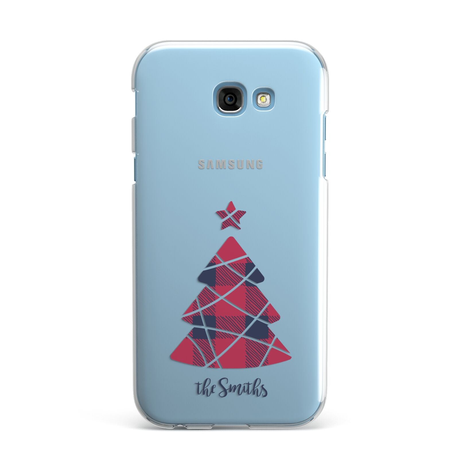 Tartan Christmas Tree Personalised Samsung Galaxy A7 2017 Case