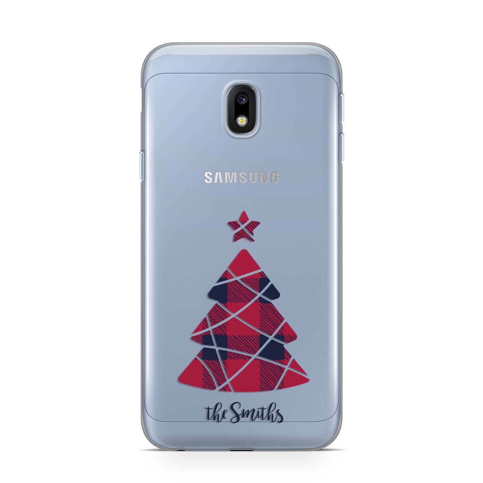 Tartan Christmas Tree Personalised Samsung Galaxy J3 2017 Case