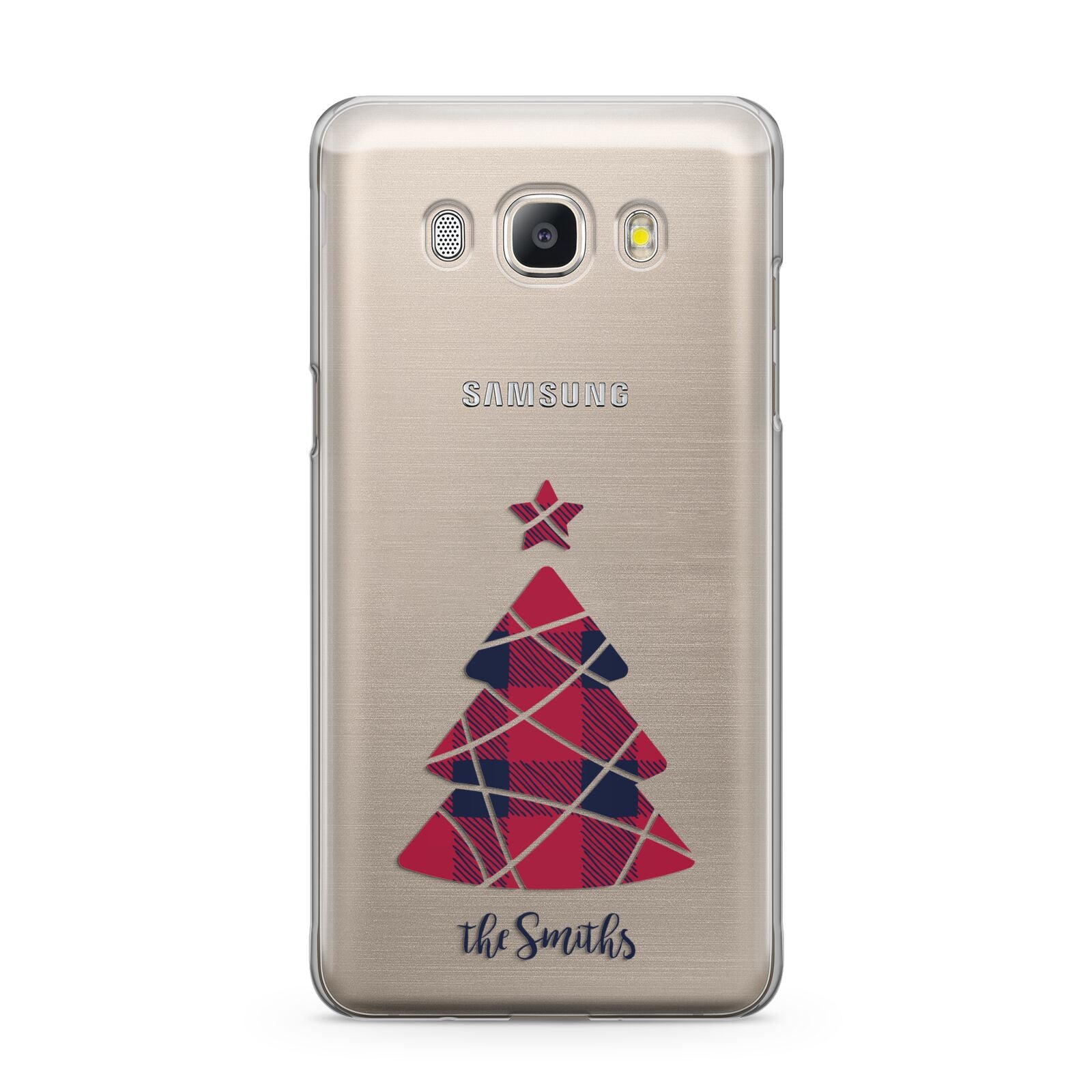 Tartan Christmas Tree Personalised Samsung Galaxy J5 2016 Case