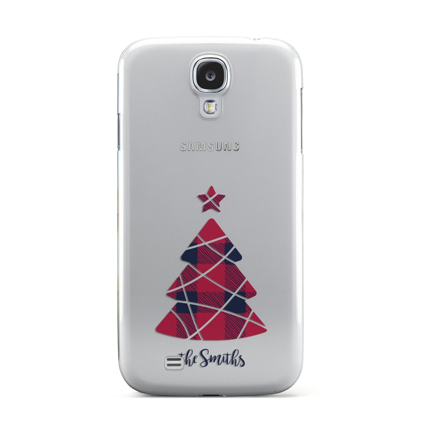 Tartan Christmas Tree Personalised Samsung Galaxy S4 Case