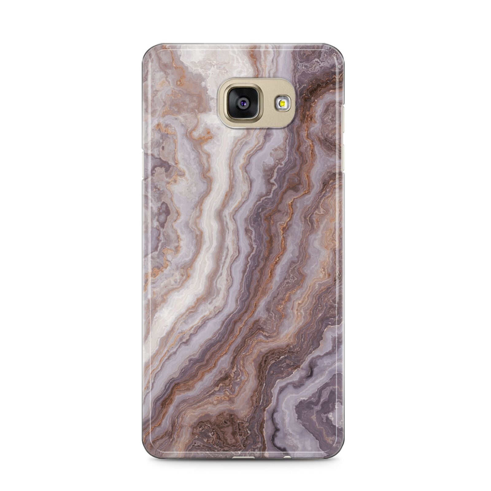 Taupe Agate Samsung Galaxy A5 2016 Case on gold phone