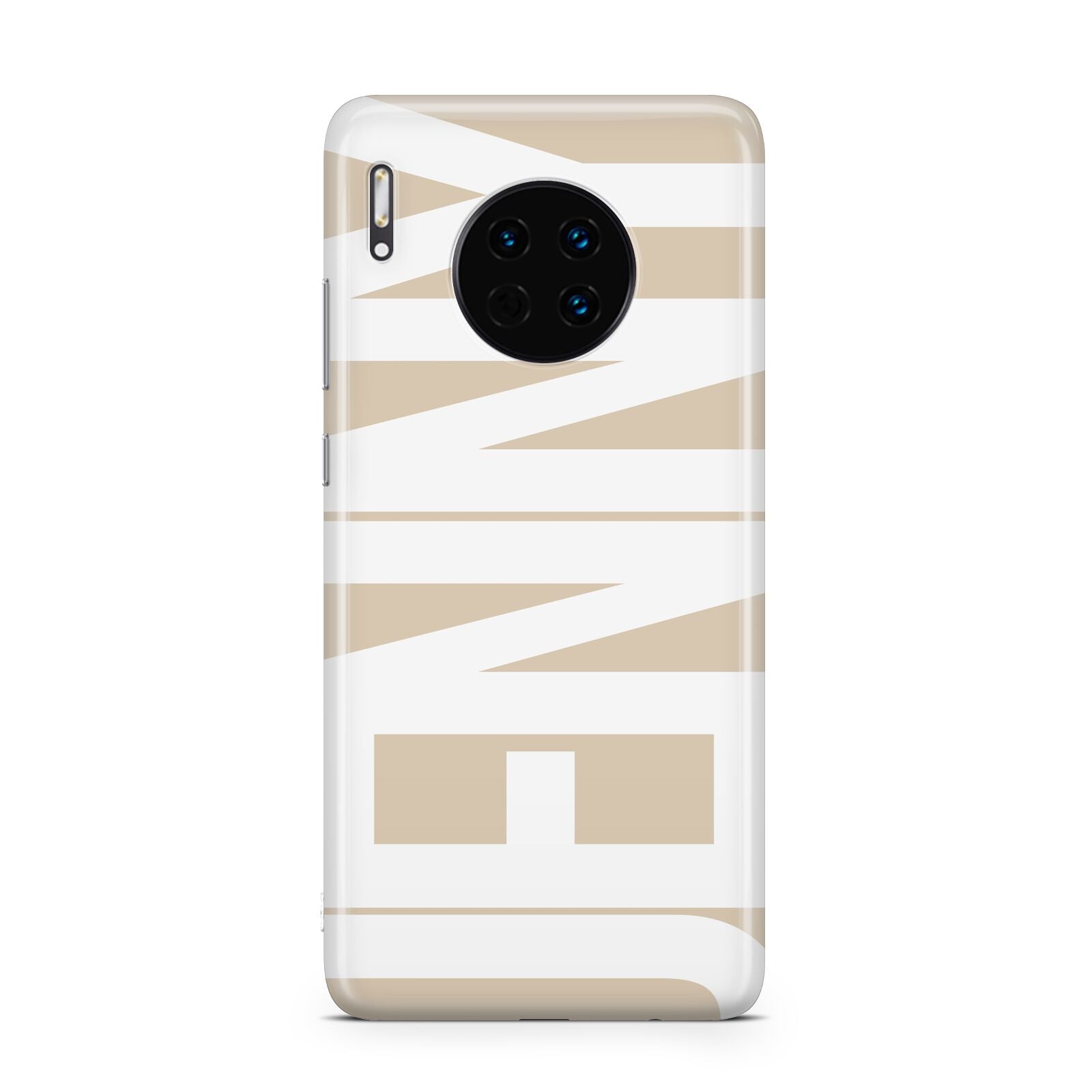 Taupe with Bold White Name Huawei Mate 30