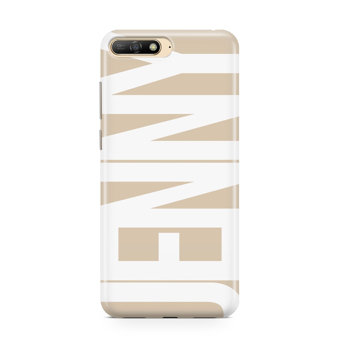 Taupe with Bold White Name Huawei Y6 2018