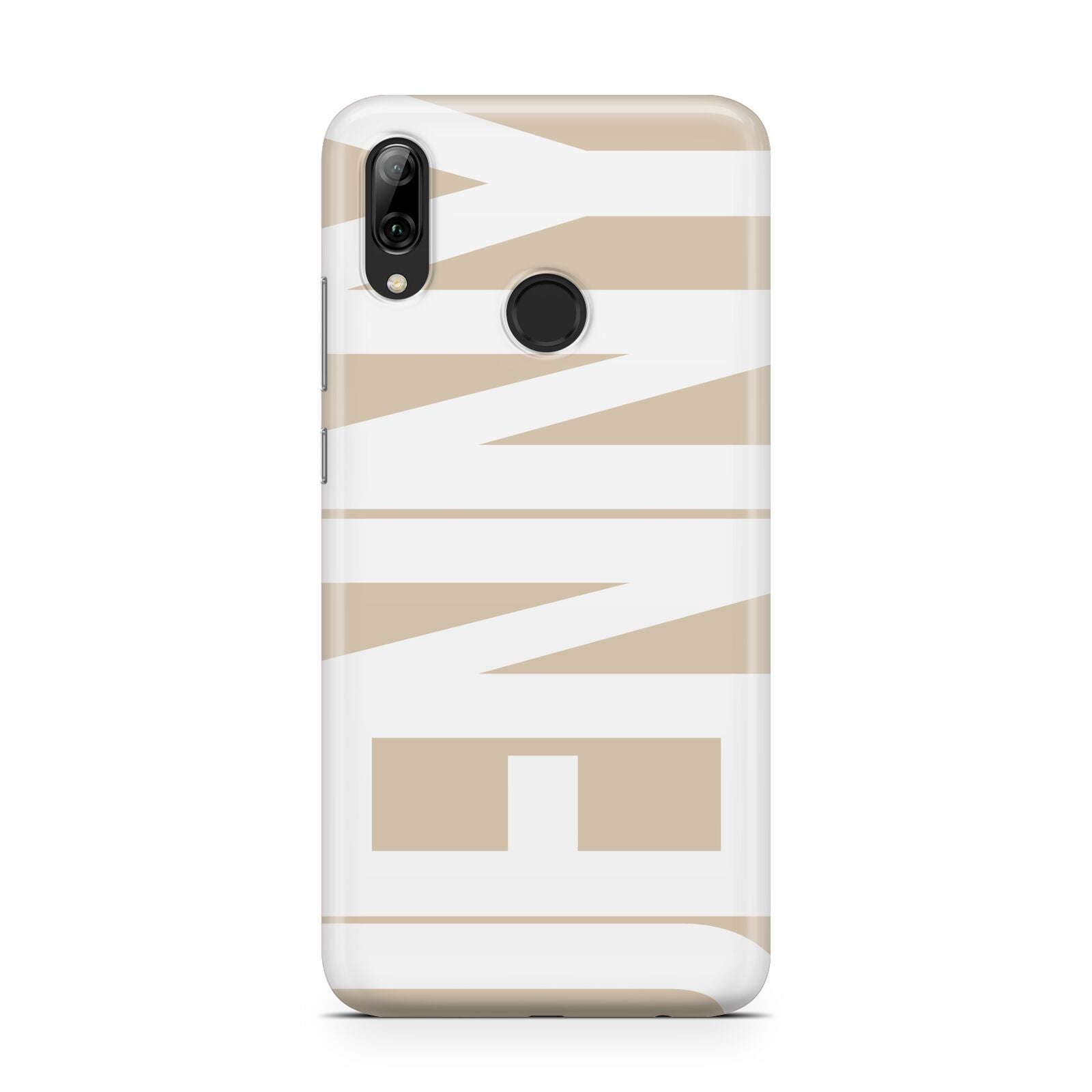 Taupe with Bold White Name Huawei Y7 2019