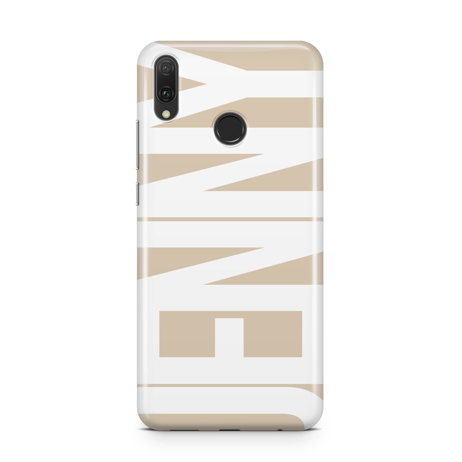 Taupe with Bold White Name Huawei Y9 2019