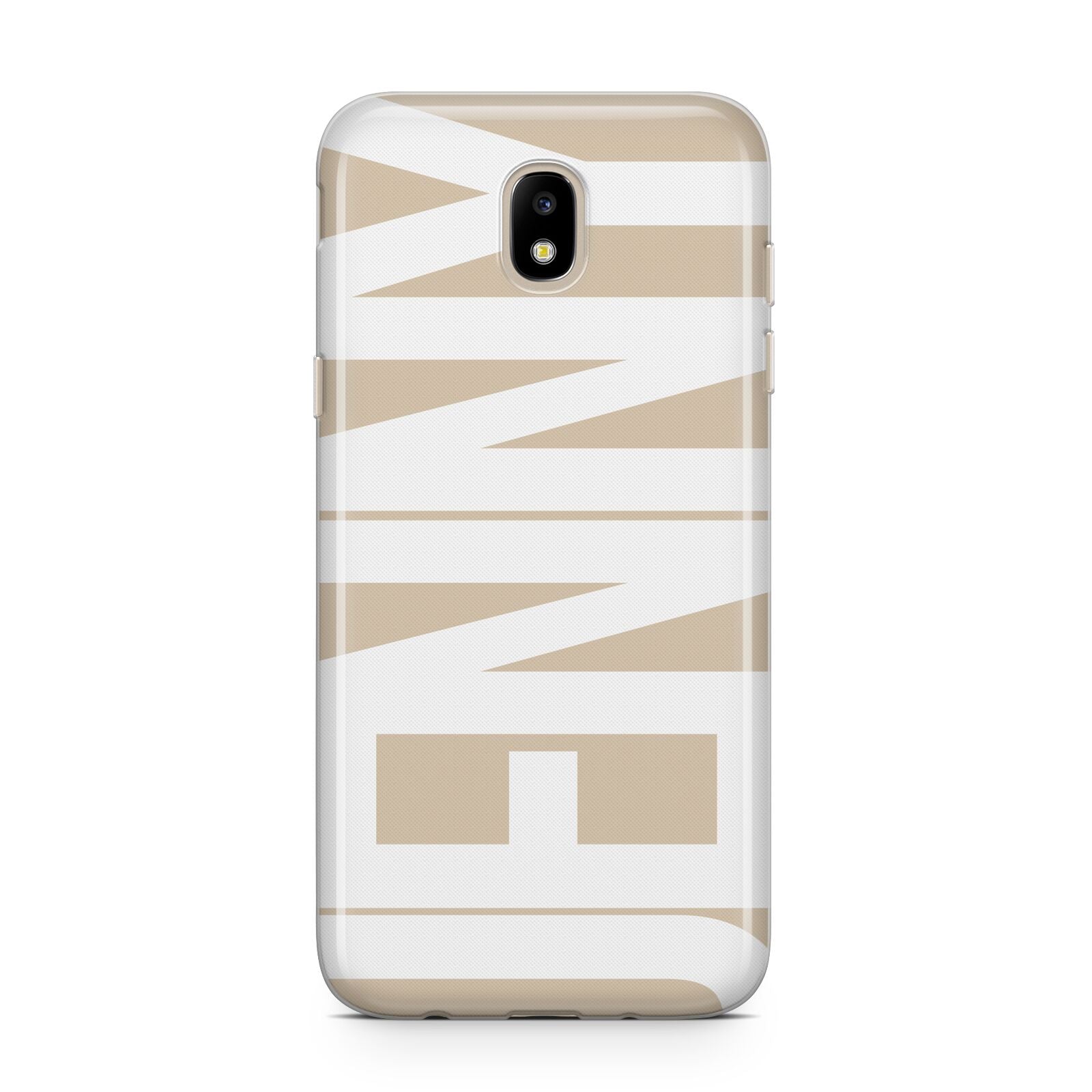 Taupe with Bold White Name Samsung J5 2017 Case