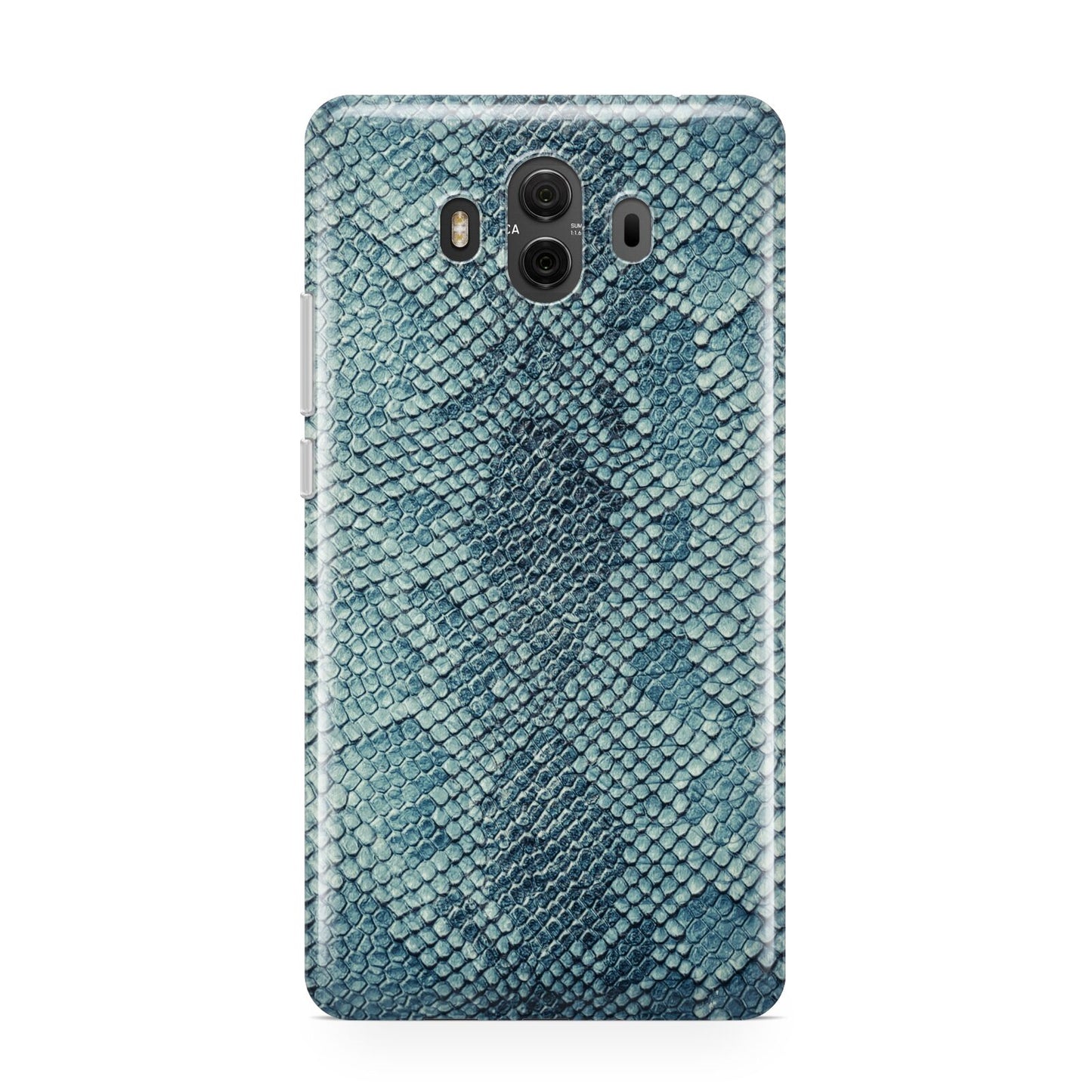 Teal Snakeskin Huawei Mate 10 Protective Phone Case