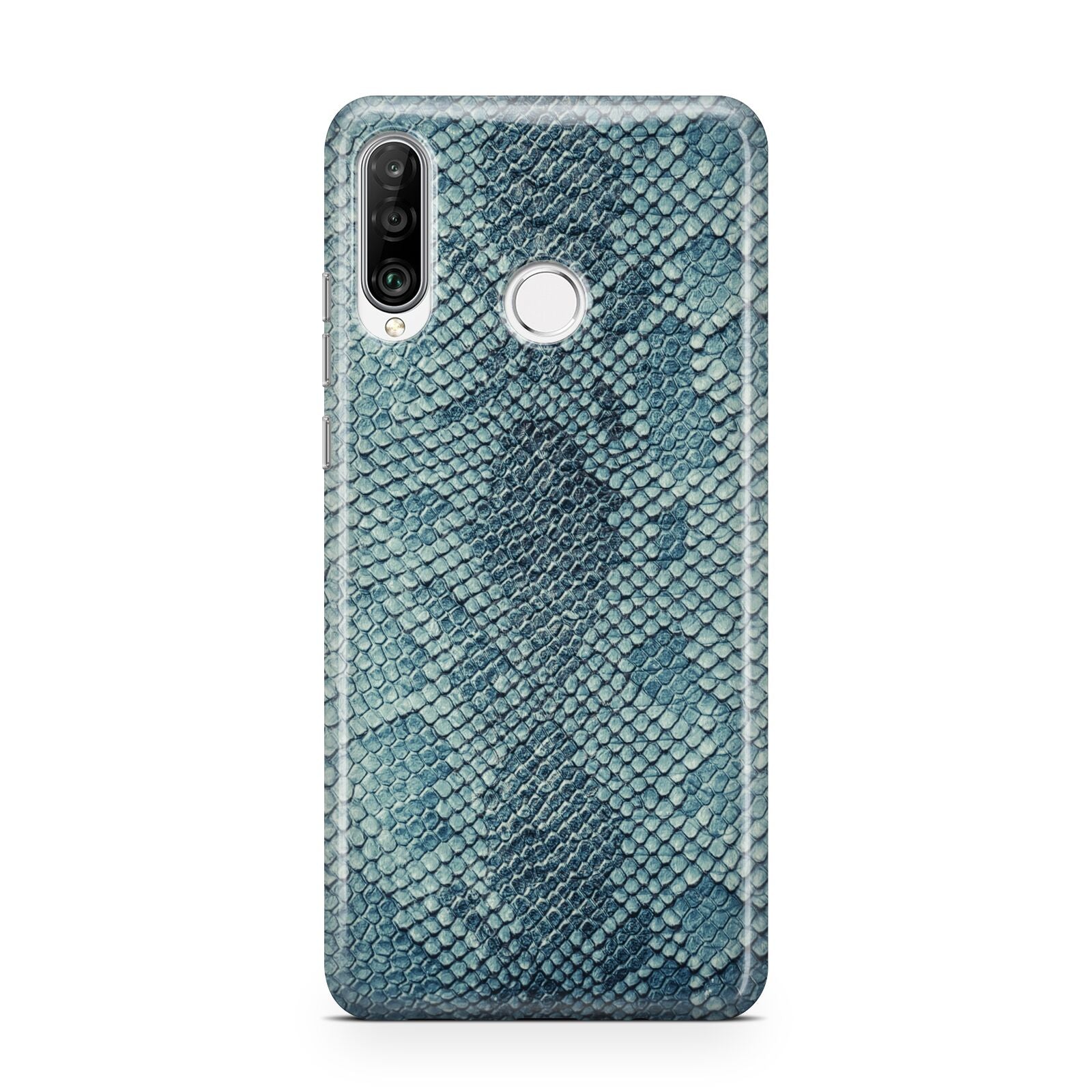 Teal Snakeskin Huawei P30 Lite Phone Case