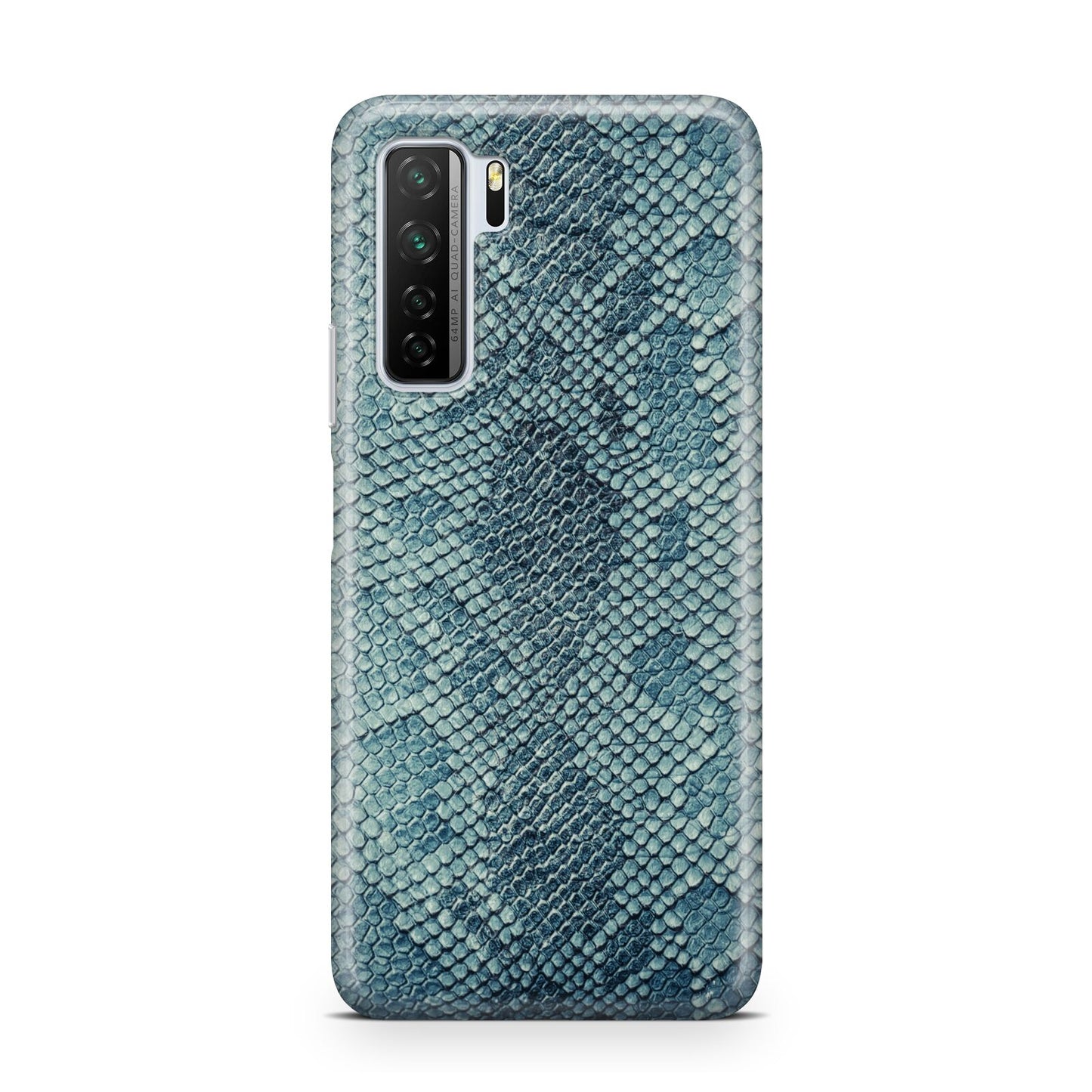 Teal Snakeskin Huawei P40 Lite 5G Phone Case