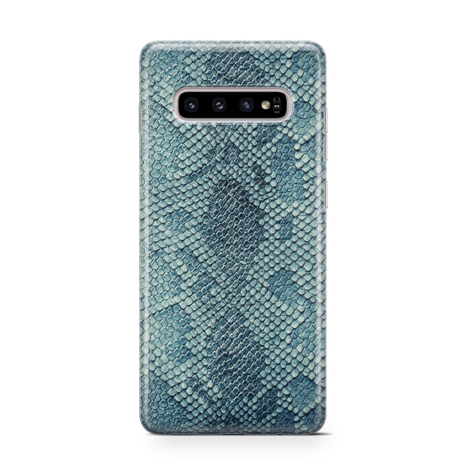 Teal Snakeskin Protective Samsung Galaxy Case