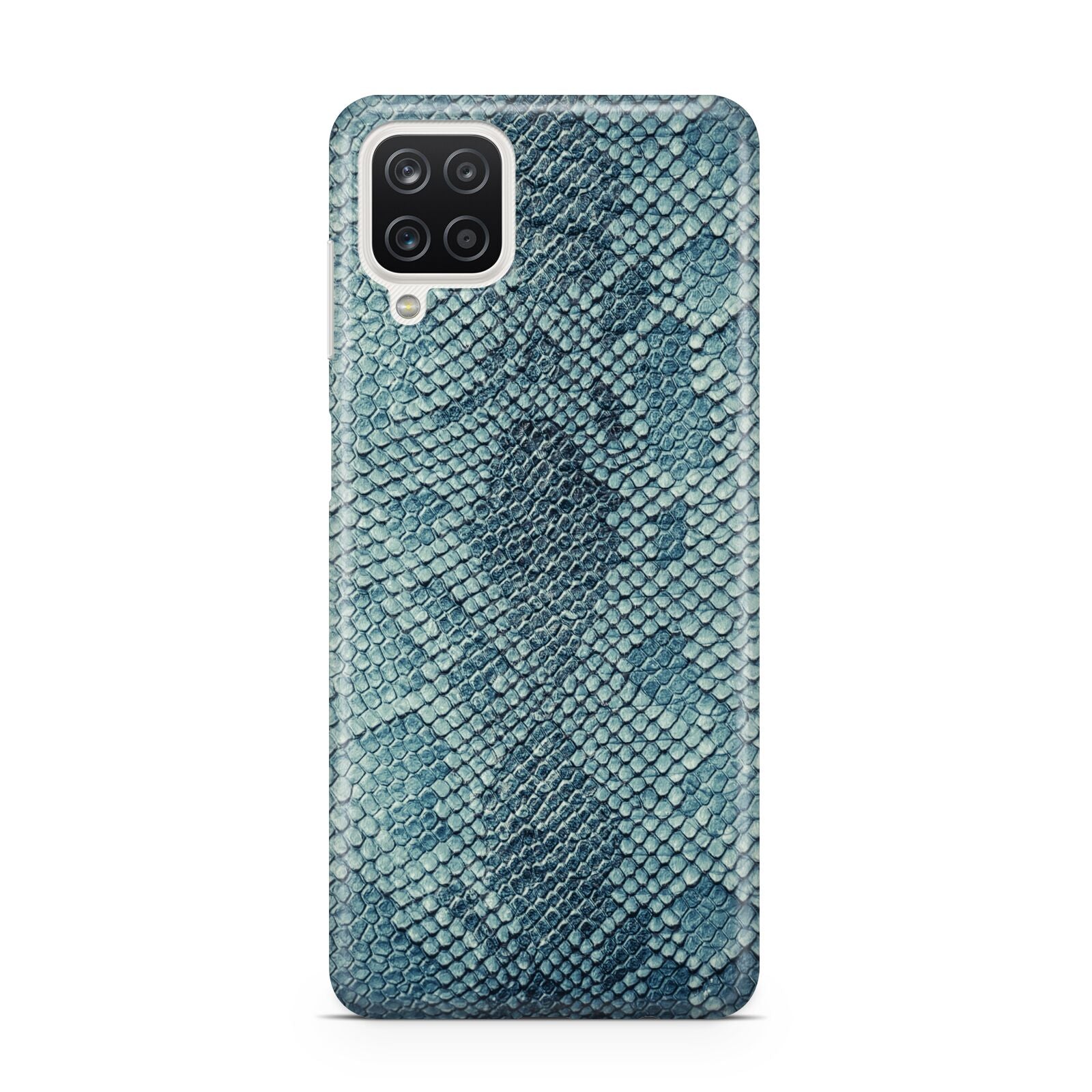 Teal Snakeskin Samsung A12 Case